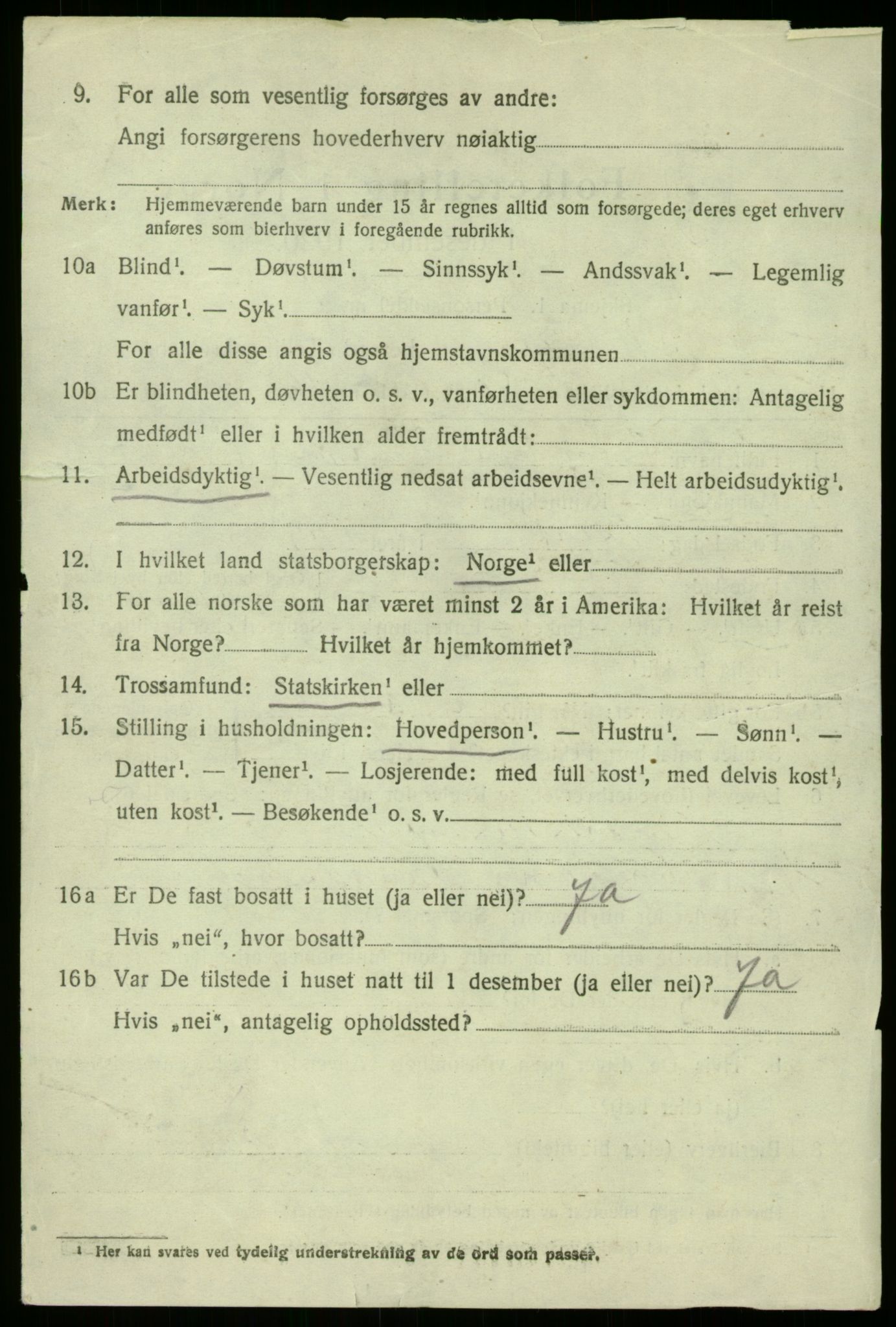 SAB, 1920 census for Manger, 1920, p. 2214