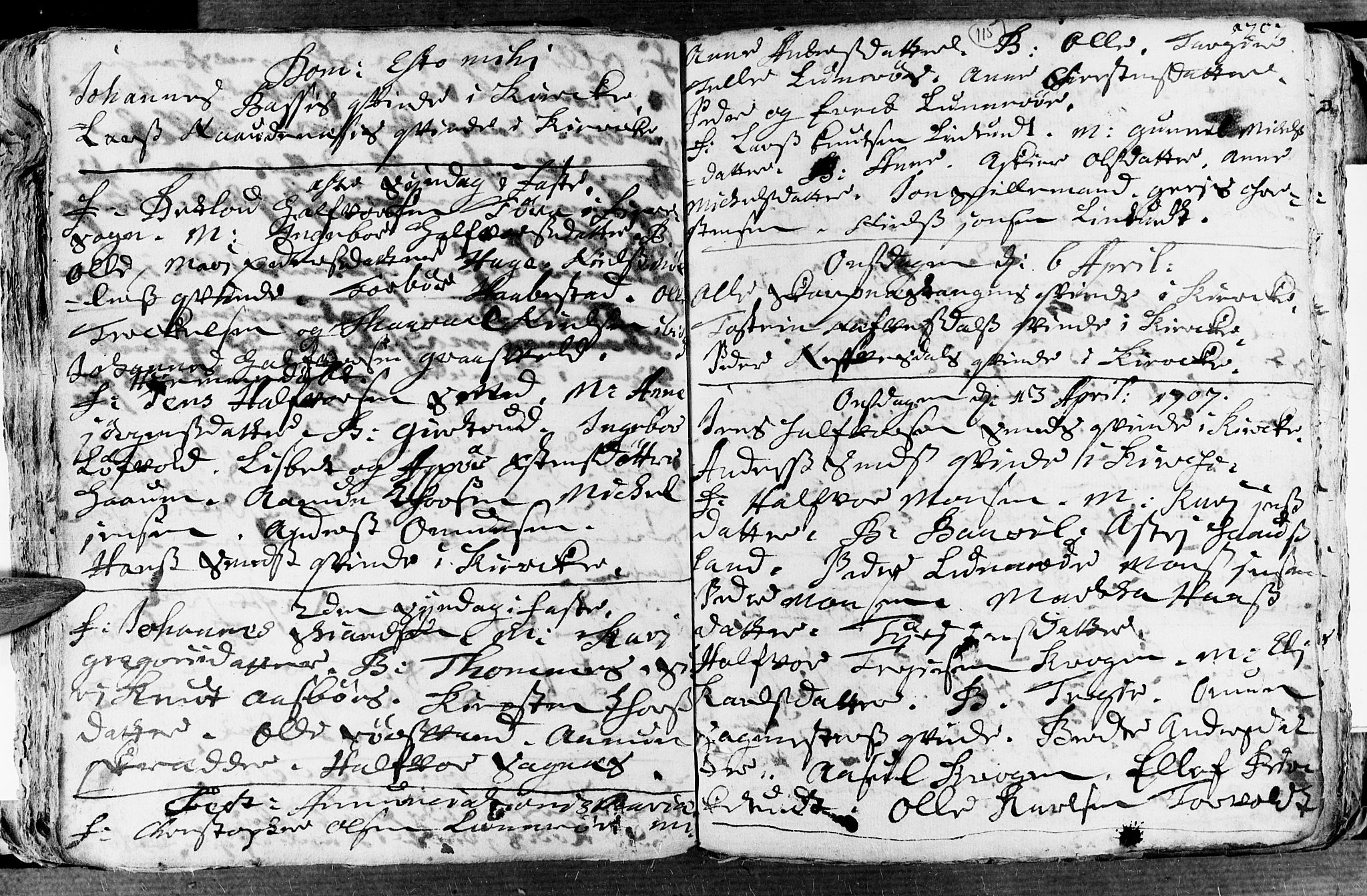 Øyestad sokneprestkontor, AV/SAK-1111-0049/F/Fa/L0002: Parish register (official) no. A 2, 1692-1722, p. 115