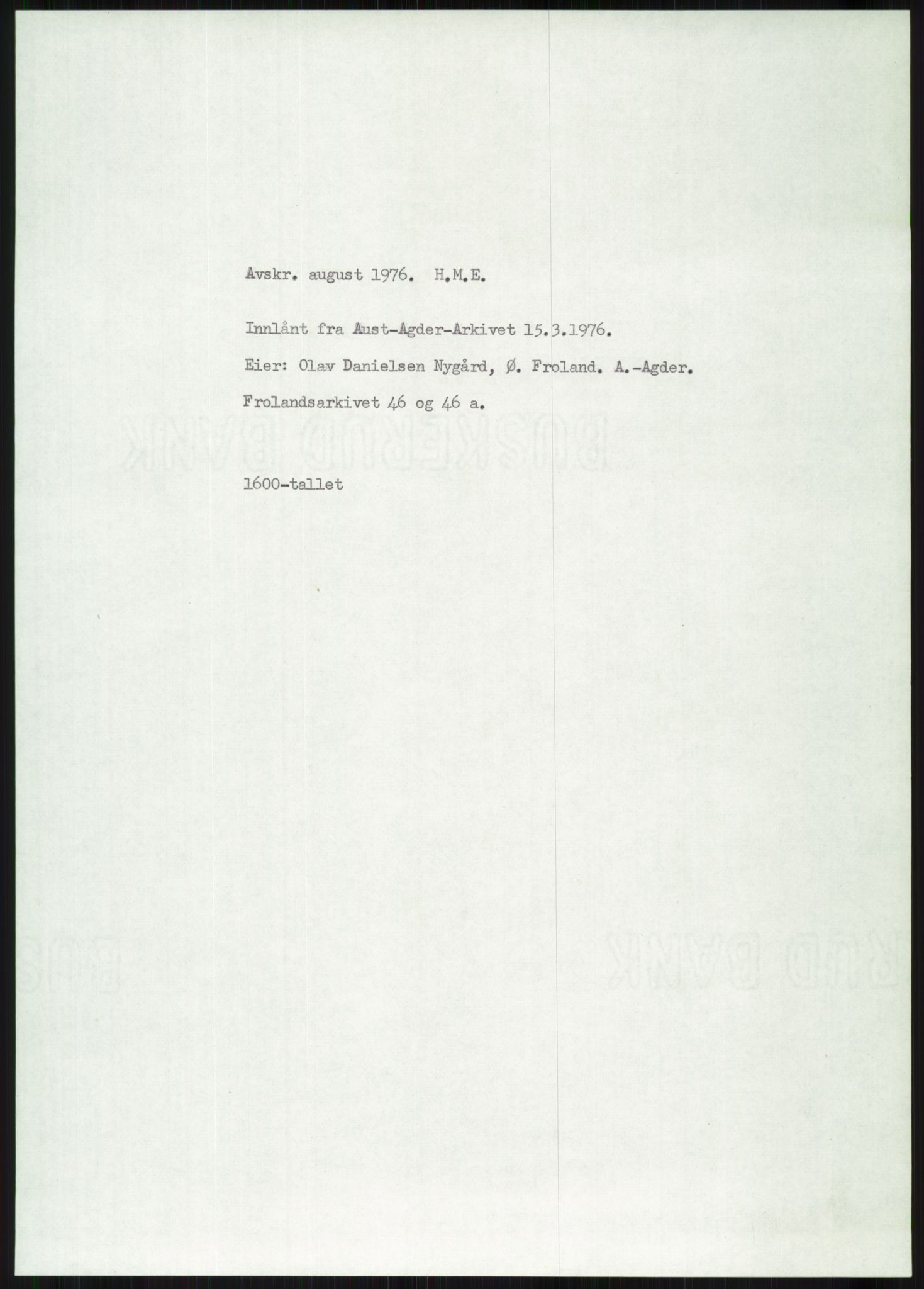 Samlinger til kildeutgivelse, Diplomavskriftsamlingen, AV/RA-EA-4053/H/Ha, p. 2239