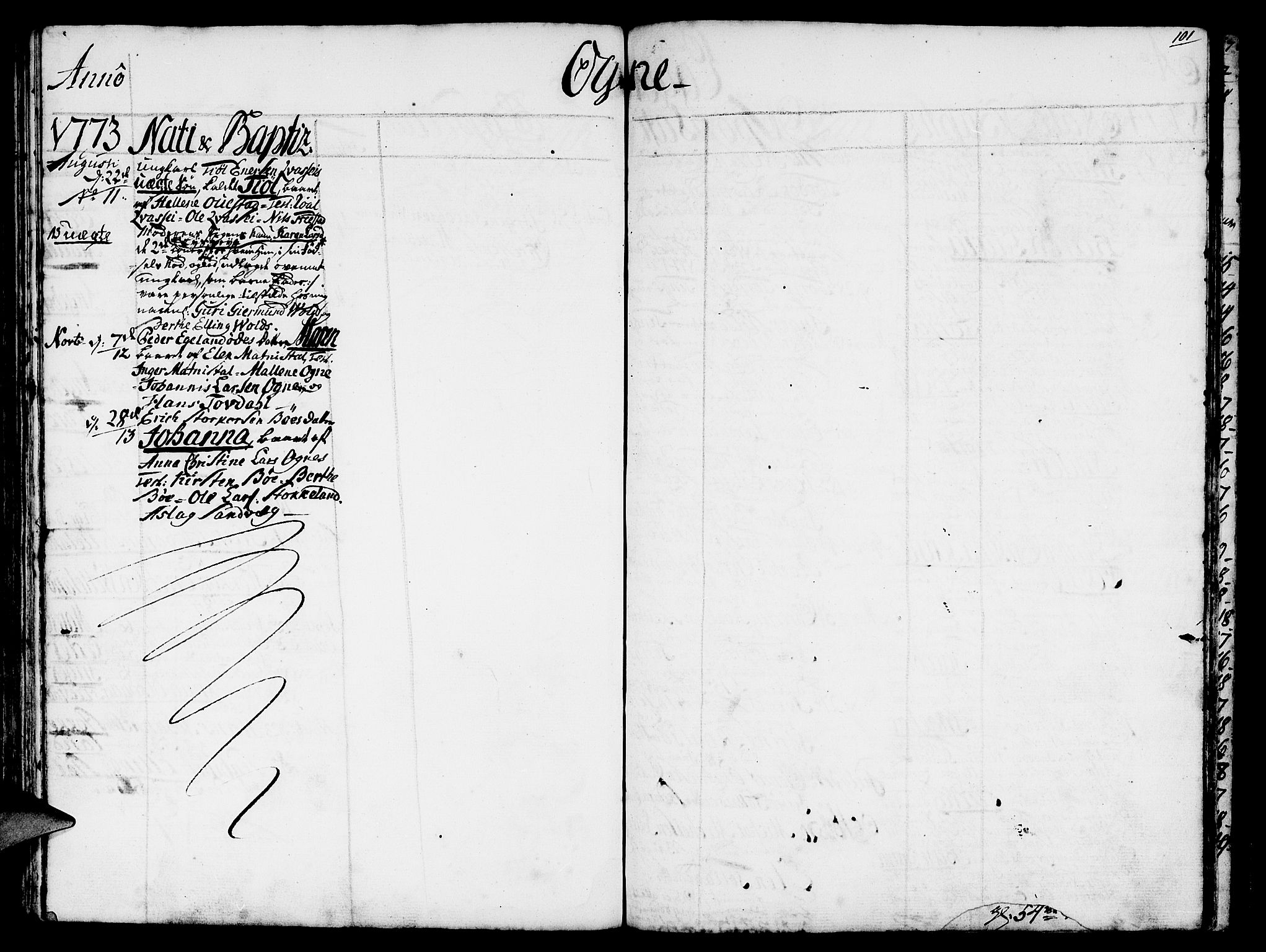 Eigersund sokneprestkontor, SAST/A-101807/S08/L0003: Parish register (official) no. A 3, 1758-1775, p. 101