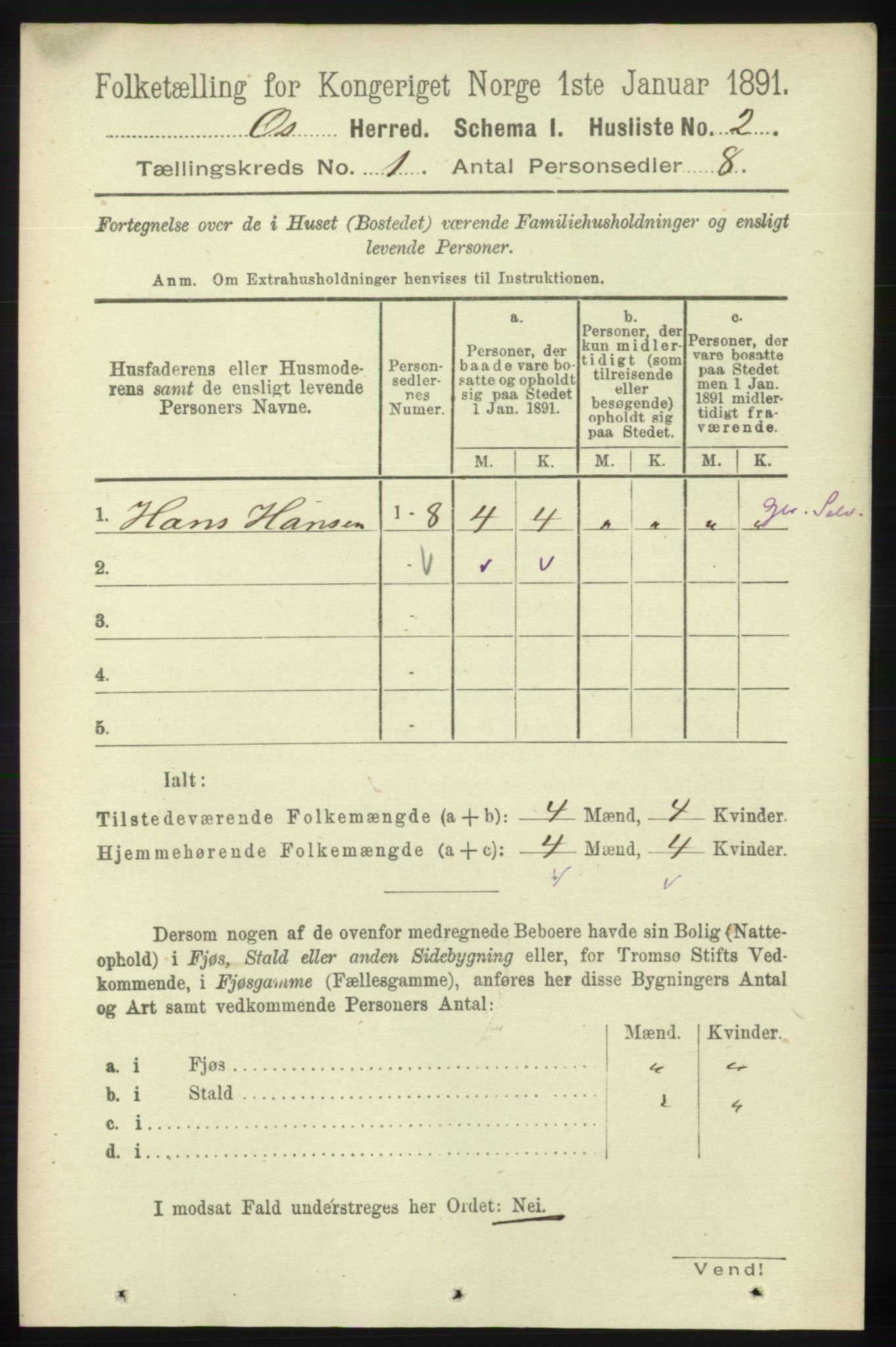 RA, 1891 census for 1243 Os, 1891, p. 37