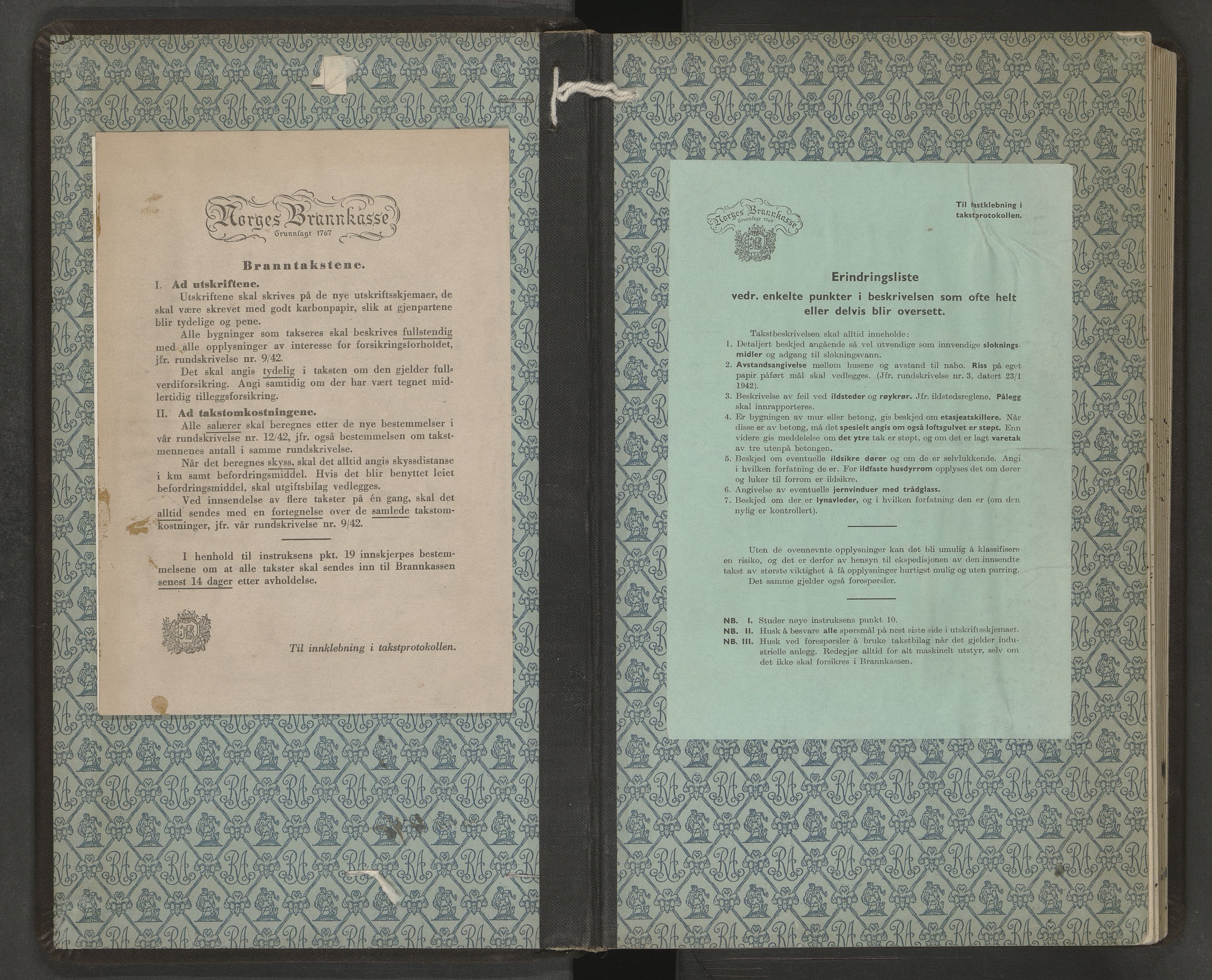 Evenes lensmannskontor, SAT/A-5684/1/12/12a/L0007: Branntakstprotokoll, 1935-1951