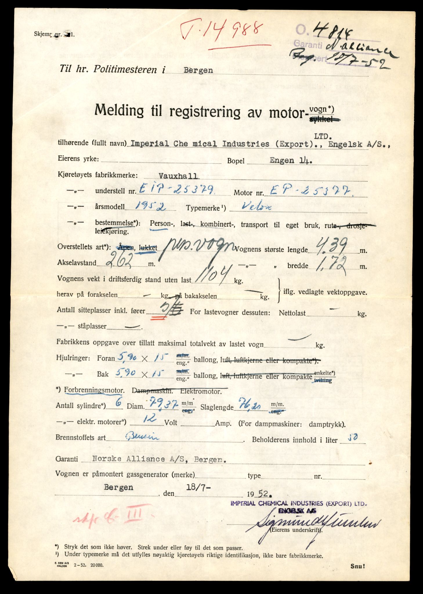 Møre og Romsdal vegkontor - Ålesund trafikkstasjon, AV/SAT-A-4099/F/Fe/L0049: Registreringskort for kjøretøy T 14864 - T 18613, 1927-1998, p. 2961