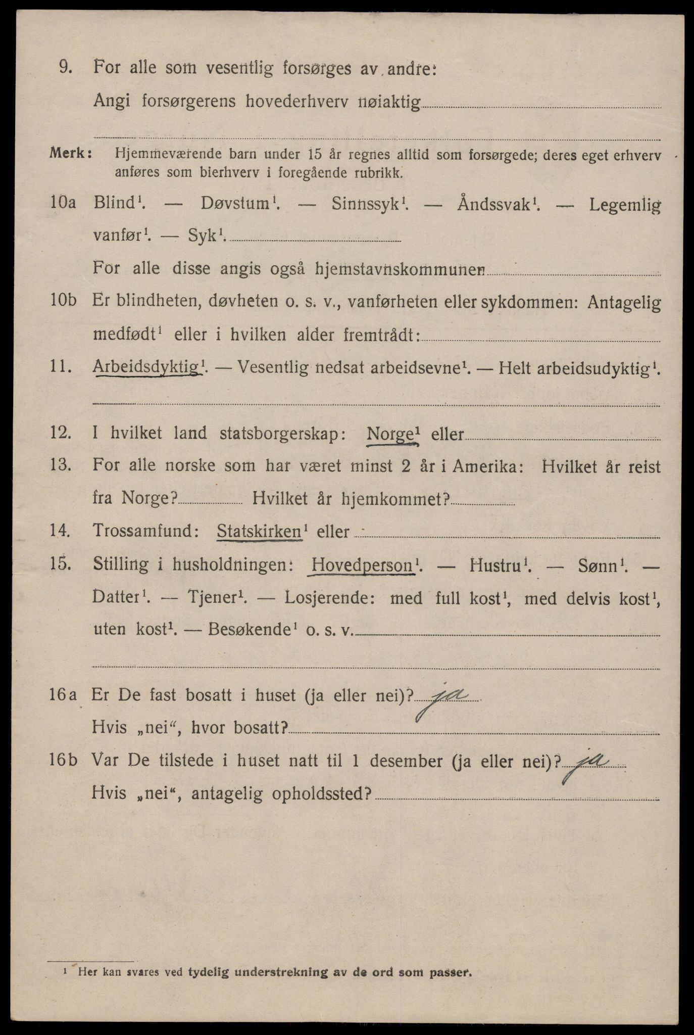 SAST, 1920 census for Stavanger, 1920, p. 72019