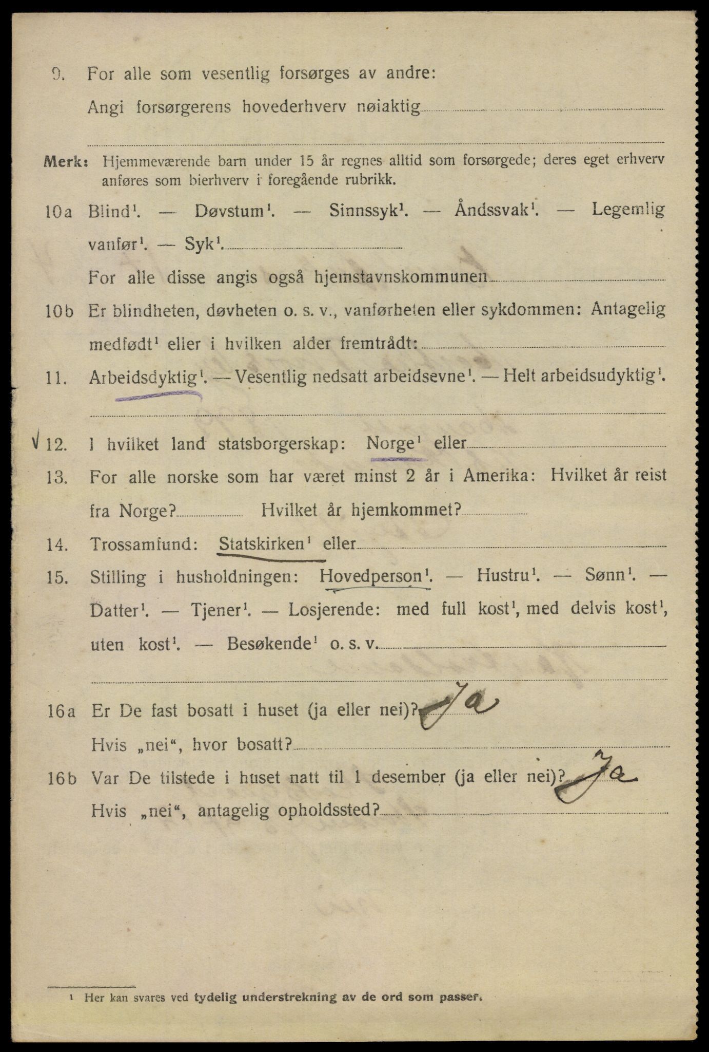 SAO, 1920 census for Kristiania, 1920, p. 155216