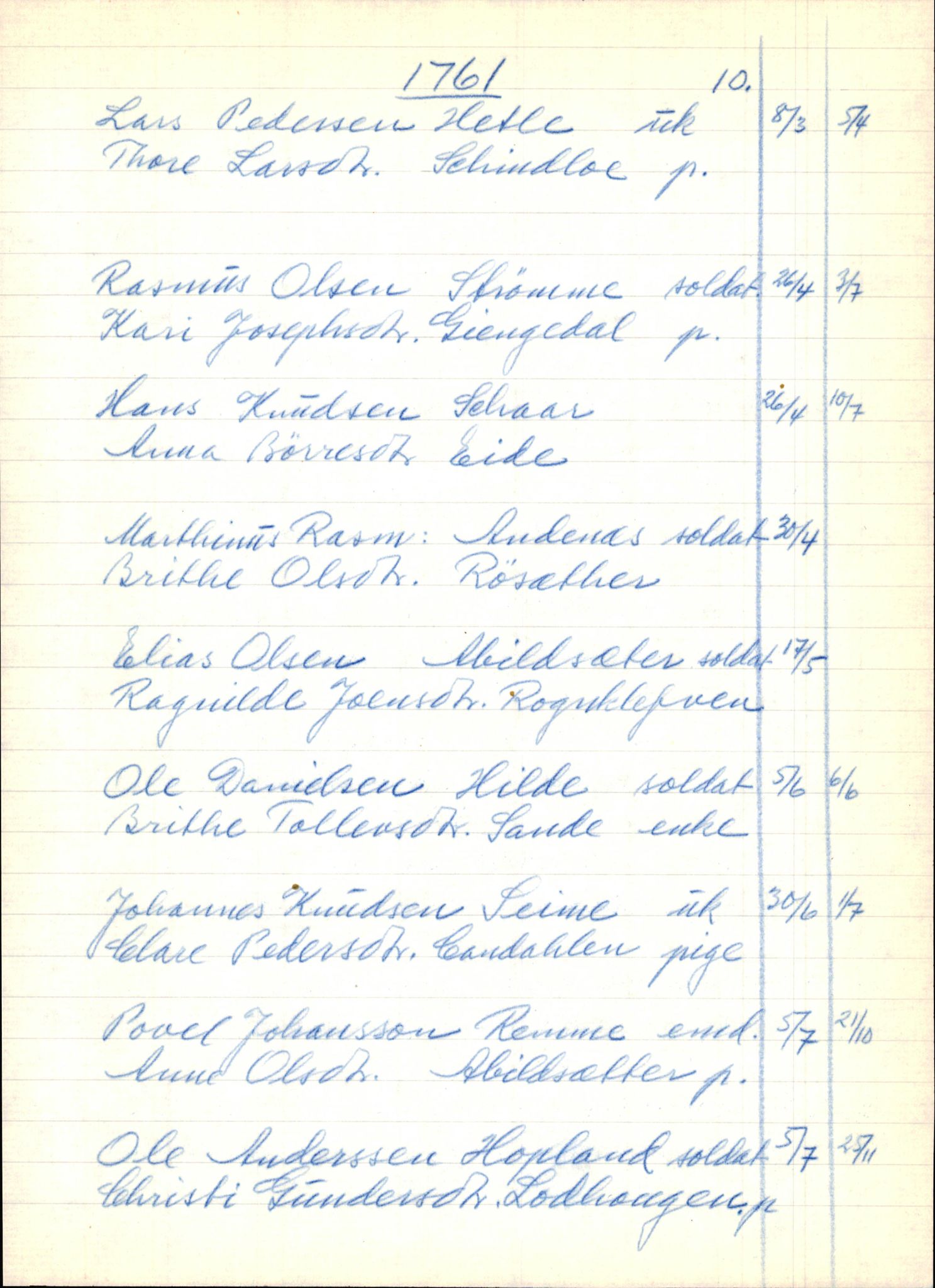 Samling av fulltekstavskrifter, SAB/FULLTEKST/B/14/0003: Gloppen sokneprestembete, ministerialbok nr. A 4, 1758-1784, p. 11