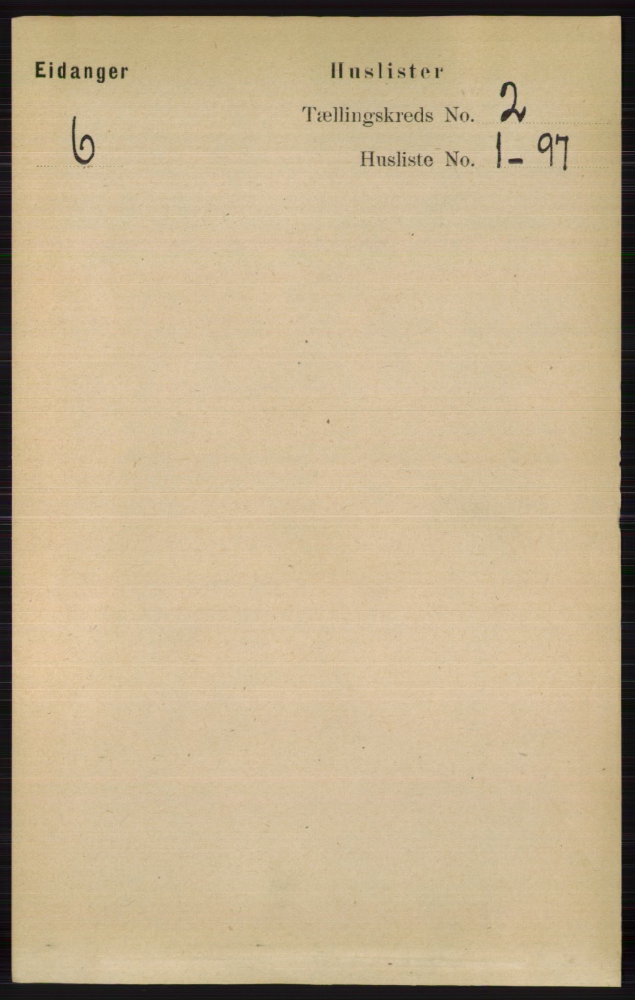 RA, 1891 census for 0813 Eidanger, 1891, p. 766