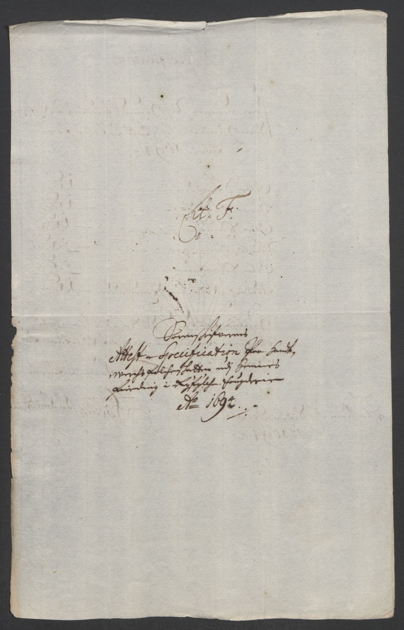 Rentekammeret inntil 1814, Reviderte regnskaper, Fogderegnskap, RA/EA-4092/R47/L2857: Fogderegnskap Ryfylke, 1694-1696, p. 52