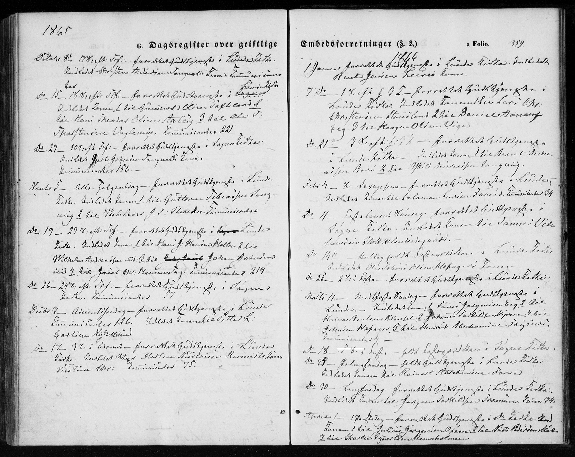 Søgne sokneprestkontor, SAK/1111-0037/F/Fa/Fab/L0010: Parish register (official) no. A 10, 1853-1869, p. 359
