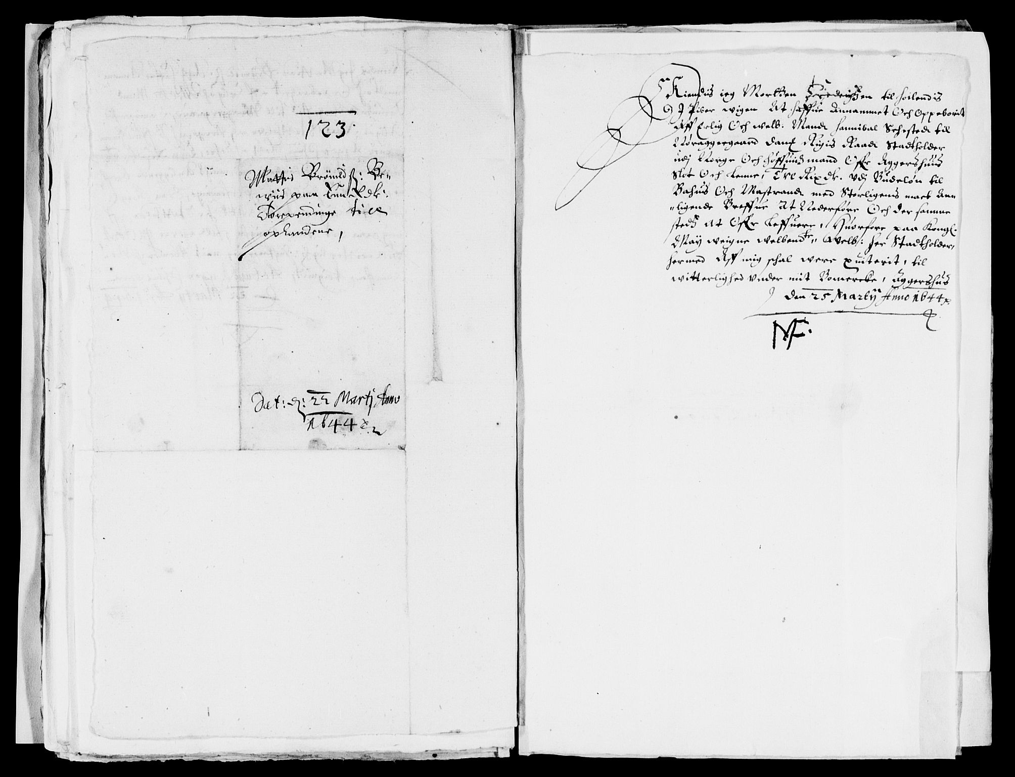 Rentekammeret inntil 1814, Reviderte regnskaper, Lensregnskaper, AV/RA-EA-5023/R/Rb/Rba/L0171: Akershus len, 1643-1644
