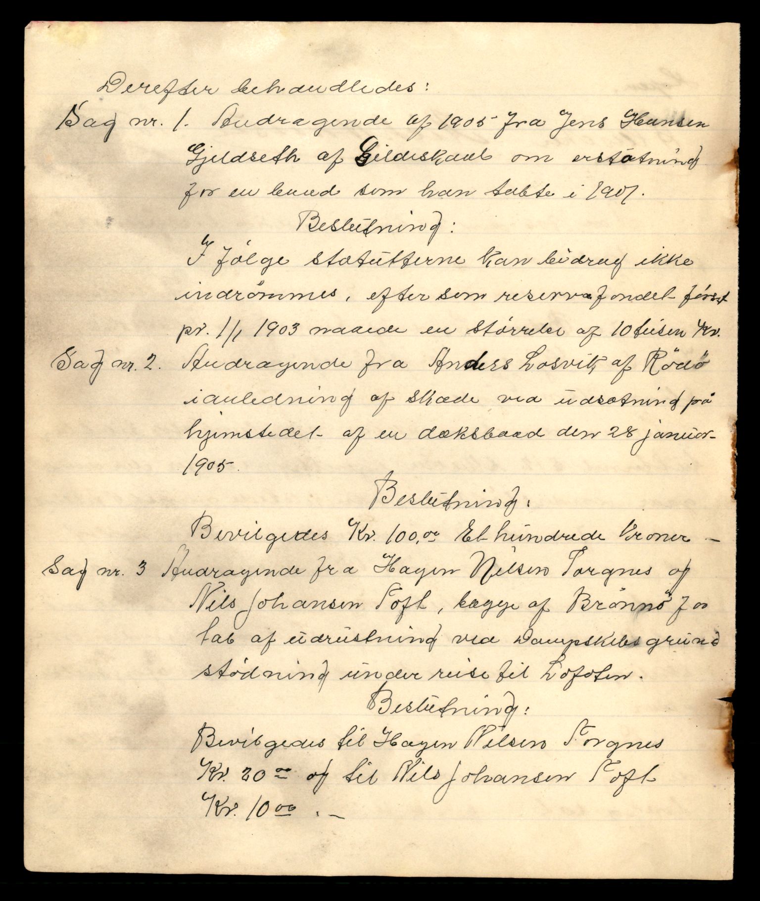 Oppsynssjefen ved Lofotfisket, AV/SAT-A-6224/D/L0178: Lofotfiskernes Selvhjelpskasse, 1880-1906, p. 2026