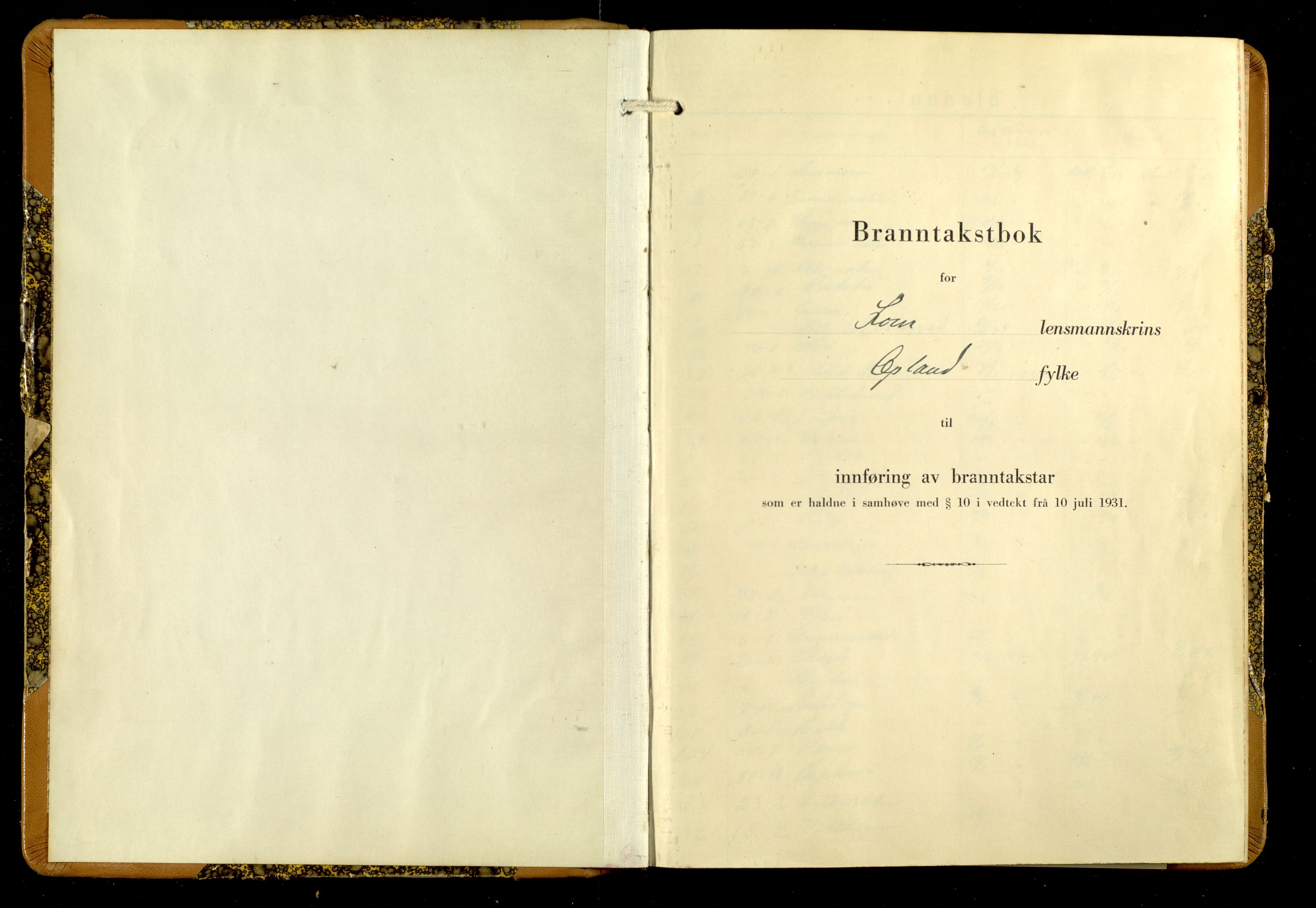 Norges Brannkasse, Lom, AV/SAH-NBRANL-032/F/L0008: Branntakstprotokoll, 1939-1942