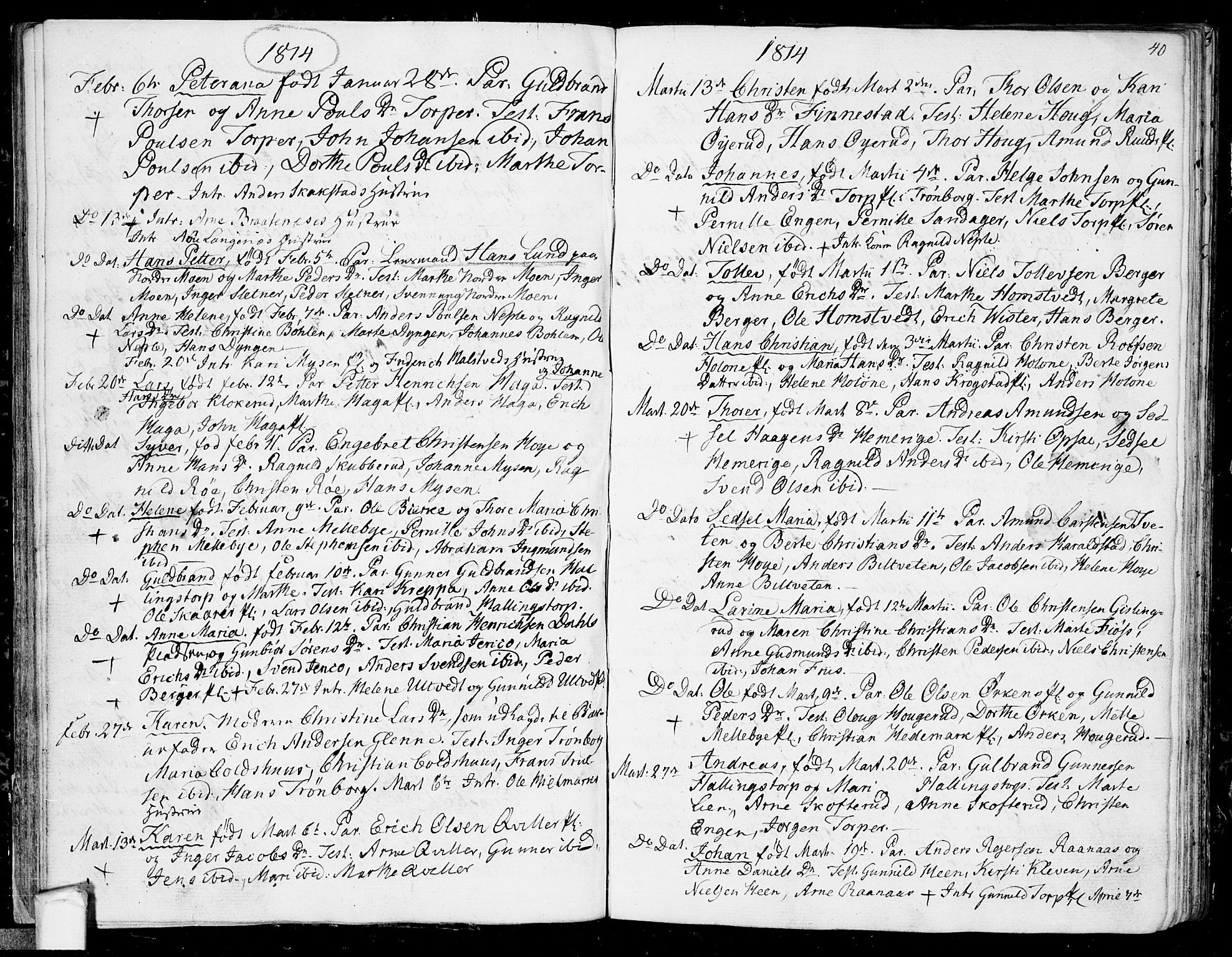 Eidsberg prestekontor Kirkebøker, AV/SAO-A-10905/F/Fa/L0006: Parish register (official) no. I 6, 1807-1814, p. 40