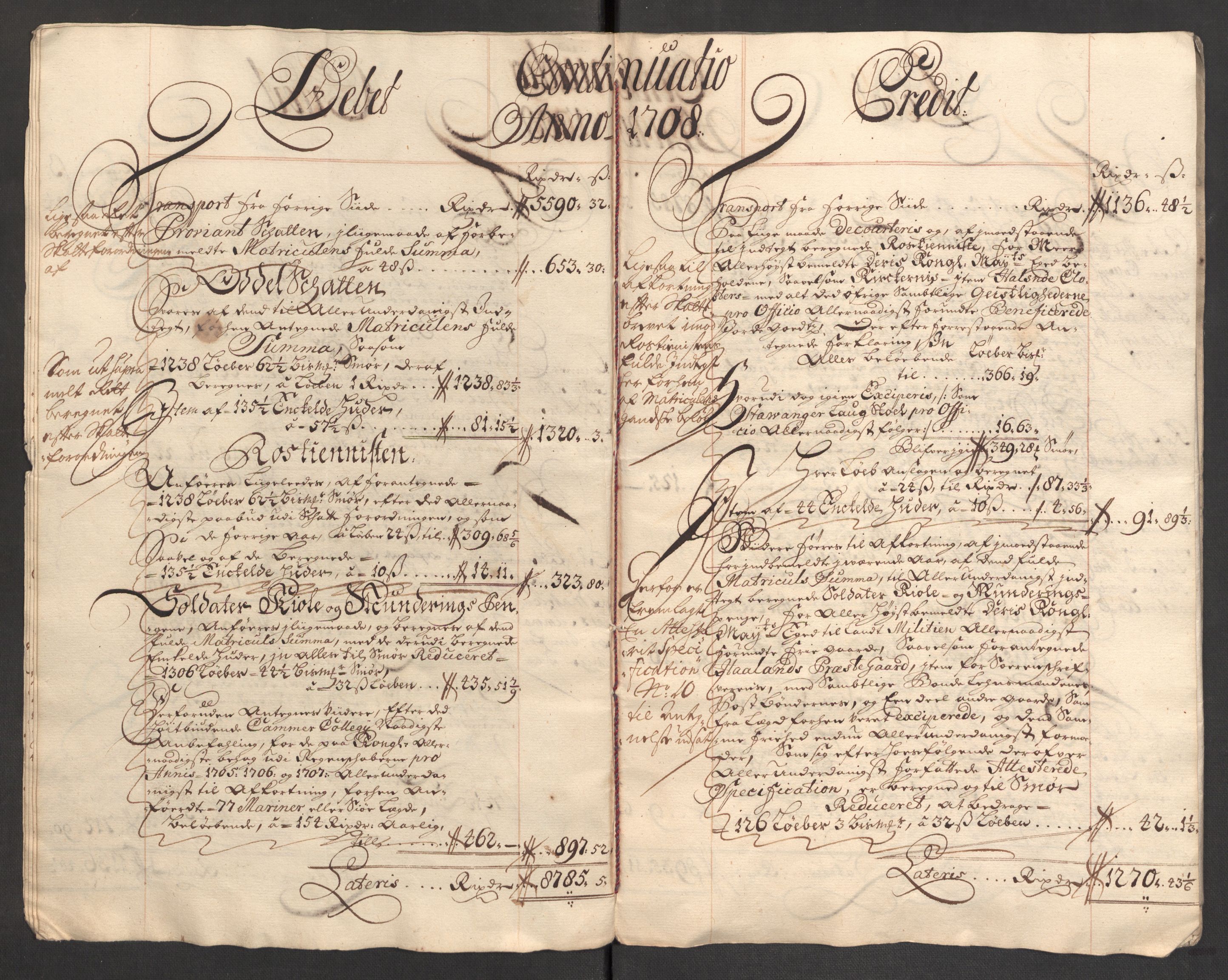 Rentekammeret inntil 1814, Reviderte regnskaper, Fogderegnskap, RA/EA-4092/R46/L2733: Fogderegnskap Jæren og Dalane, 1705-1708, p. 339