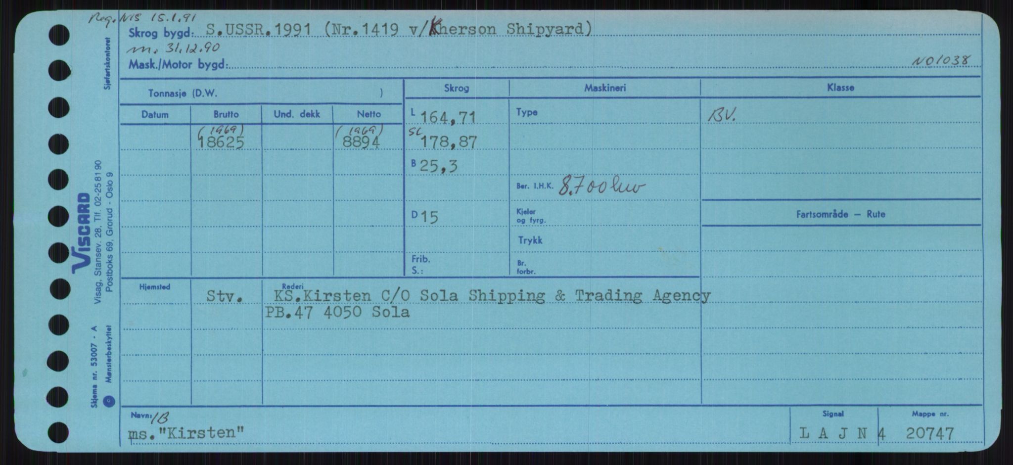 Sjøfartsdirektoratet med forløpere, Skipsmålingen, AV/RA-S-1627/H/Ha/L0003/0001: Fartøy, Hilm-Mar / Fartøy, Hilm-Kol, p. 771