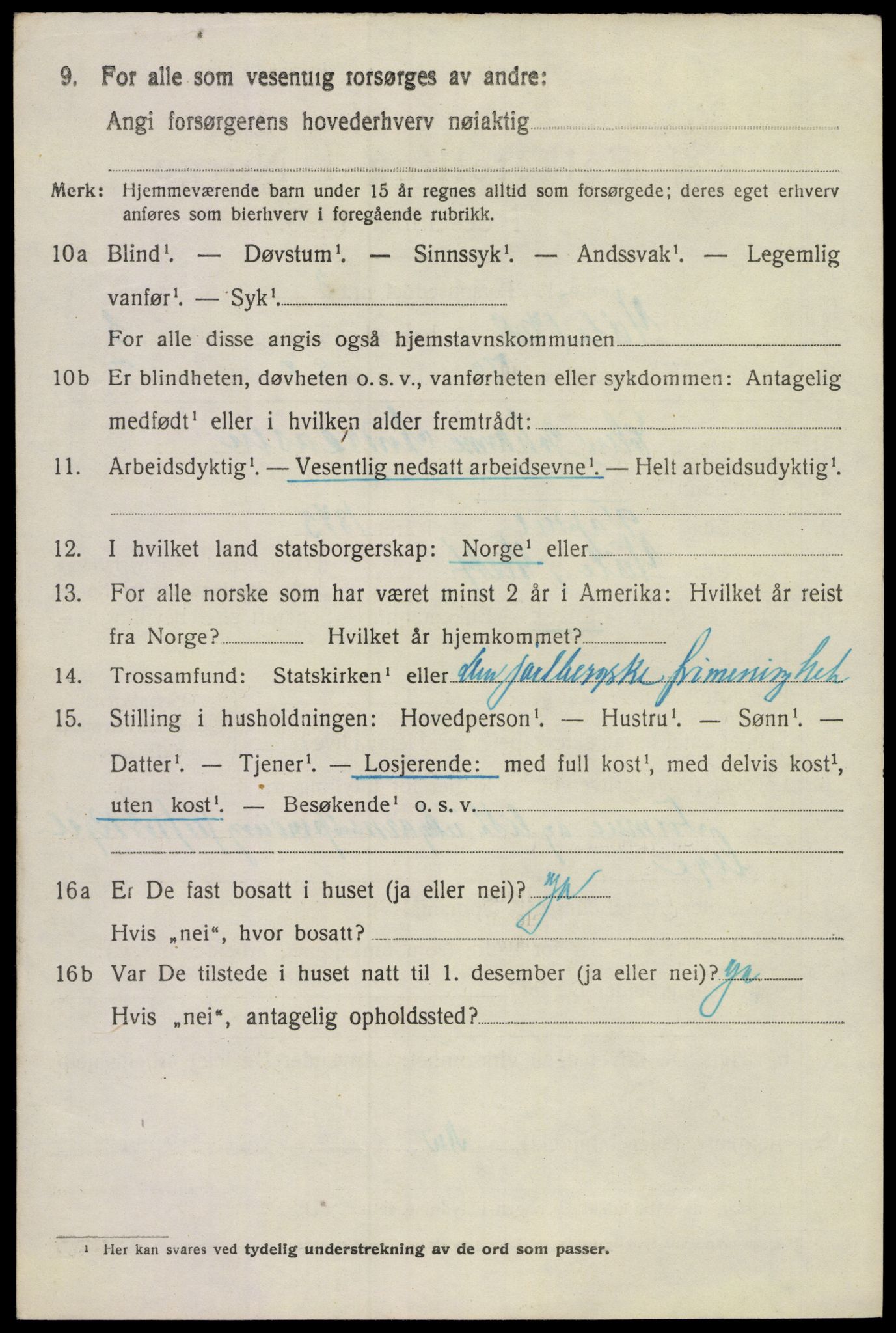 SAKO, 1920 census for Våle, 1920, p. 3141