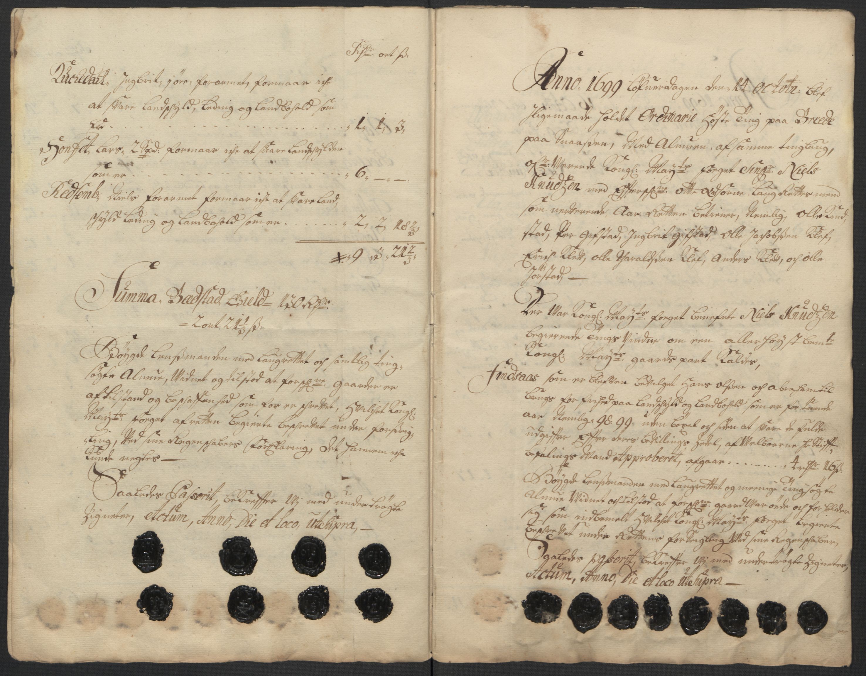 Rentekammeret inntil 1814, Reviderte regnskaper, Fogderegnskap, AV/RA-EA-4092/R63/L4310: Fogderegnskap Inderøy, 1698-1699, p. 394