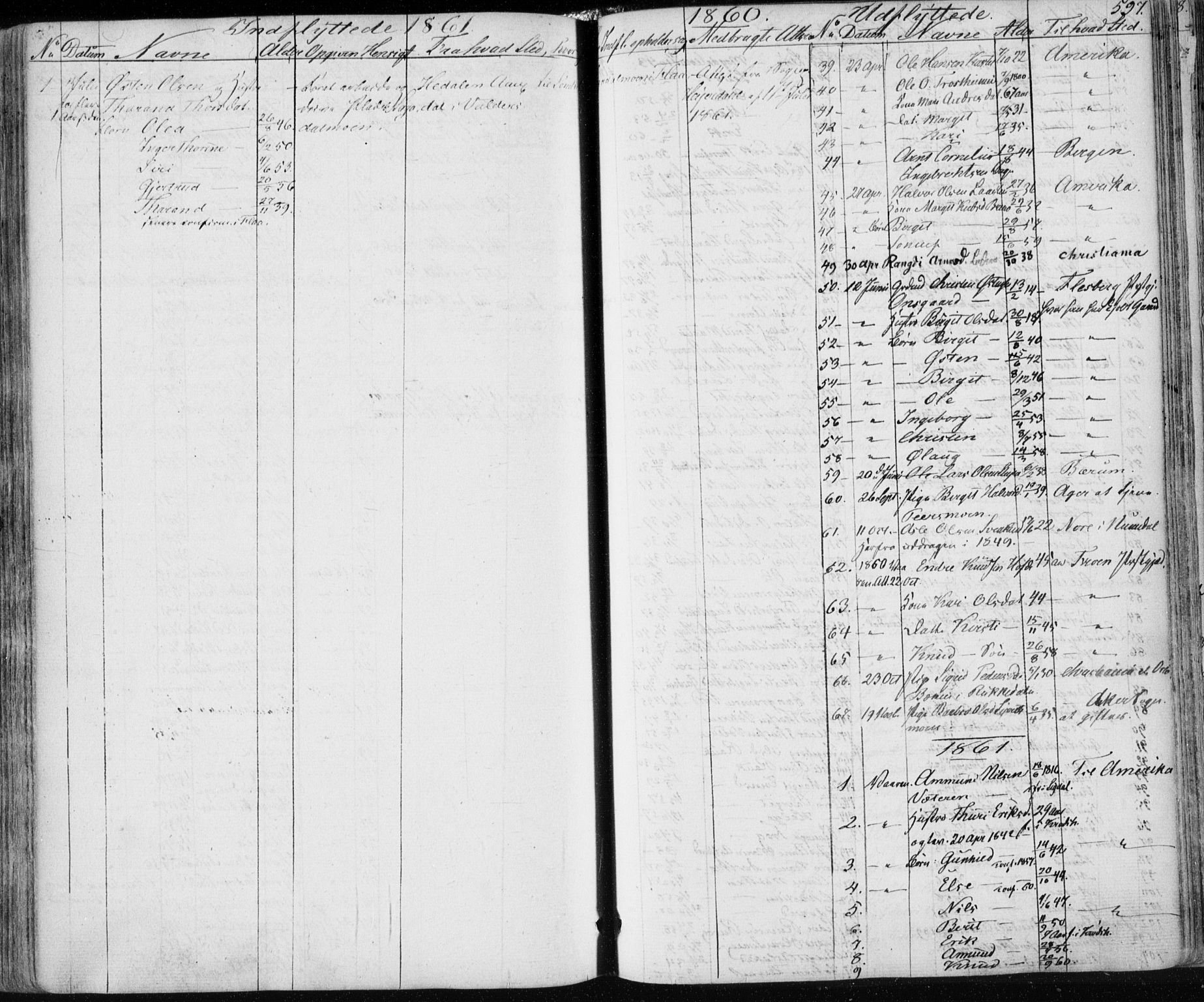 Nes kirkebøker, SAKO/A-236/F/Fa/L0009: Parish register (official) no. 9, 1834-1863, p. 597
