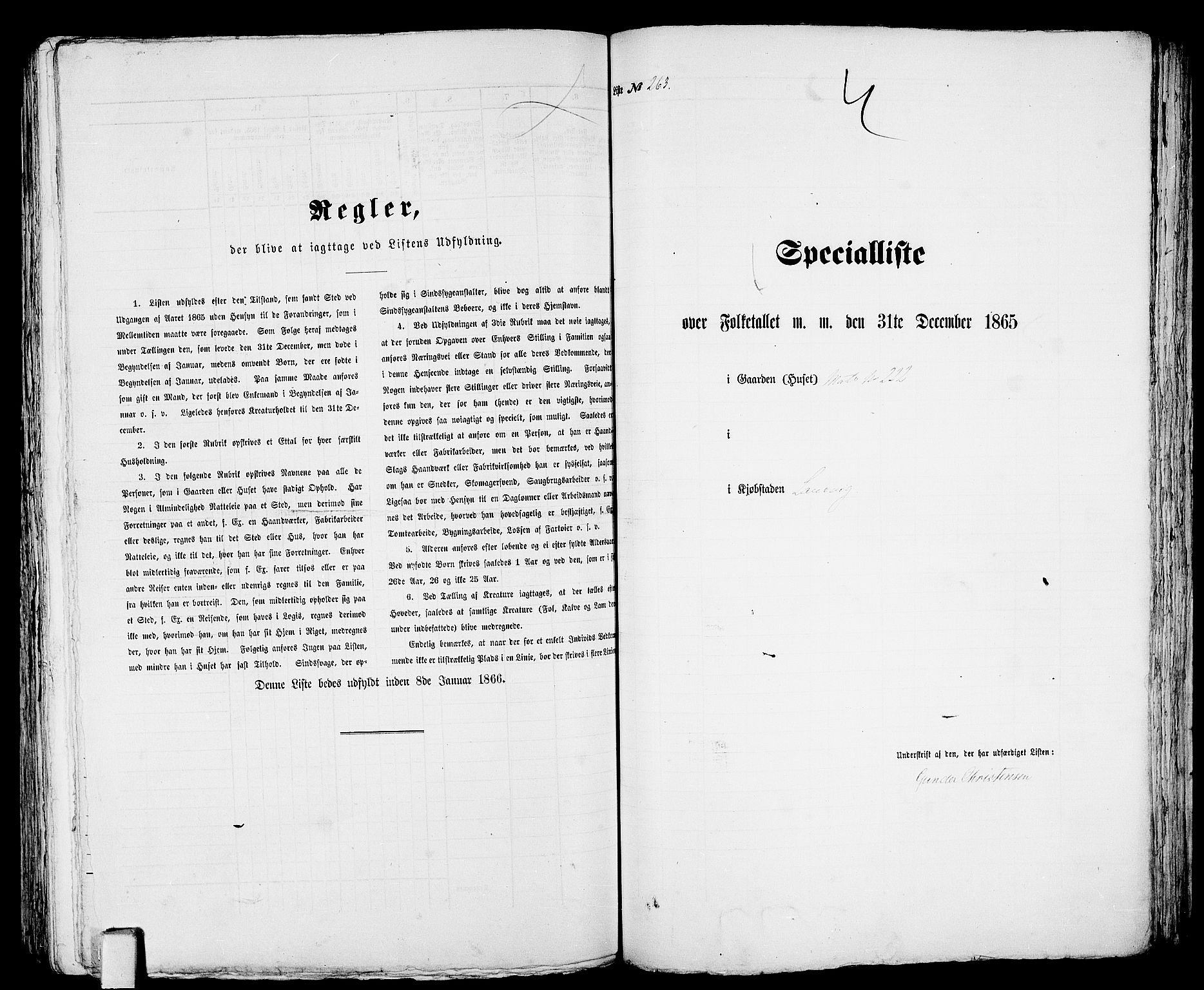 RA, 1865 census for Larvik, 1865, p. 544