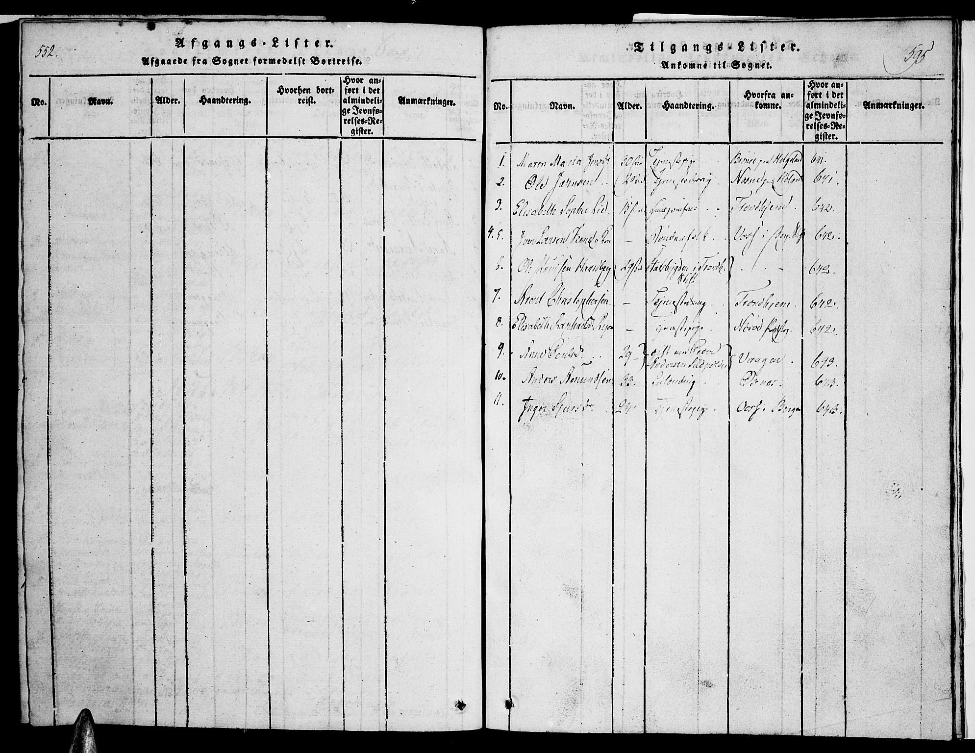 Ministerialprotokoller, klokkerbøker og fødselsregistre - Nordland, SAT/A-1459/888/L1237: Parish register (official) no. 888A05 /1, 1820-1836, p. 594-595