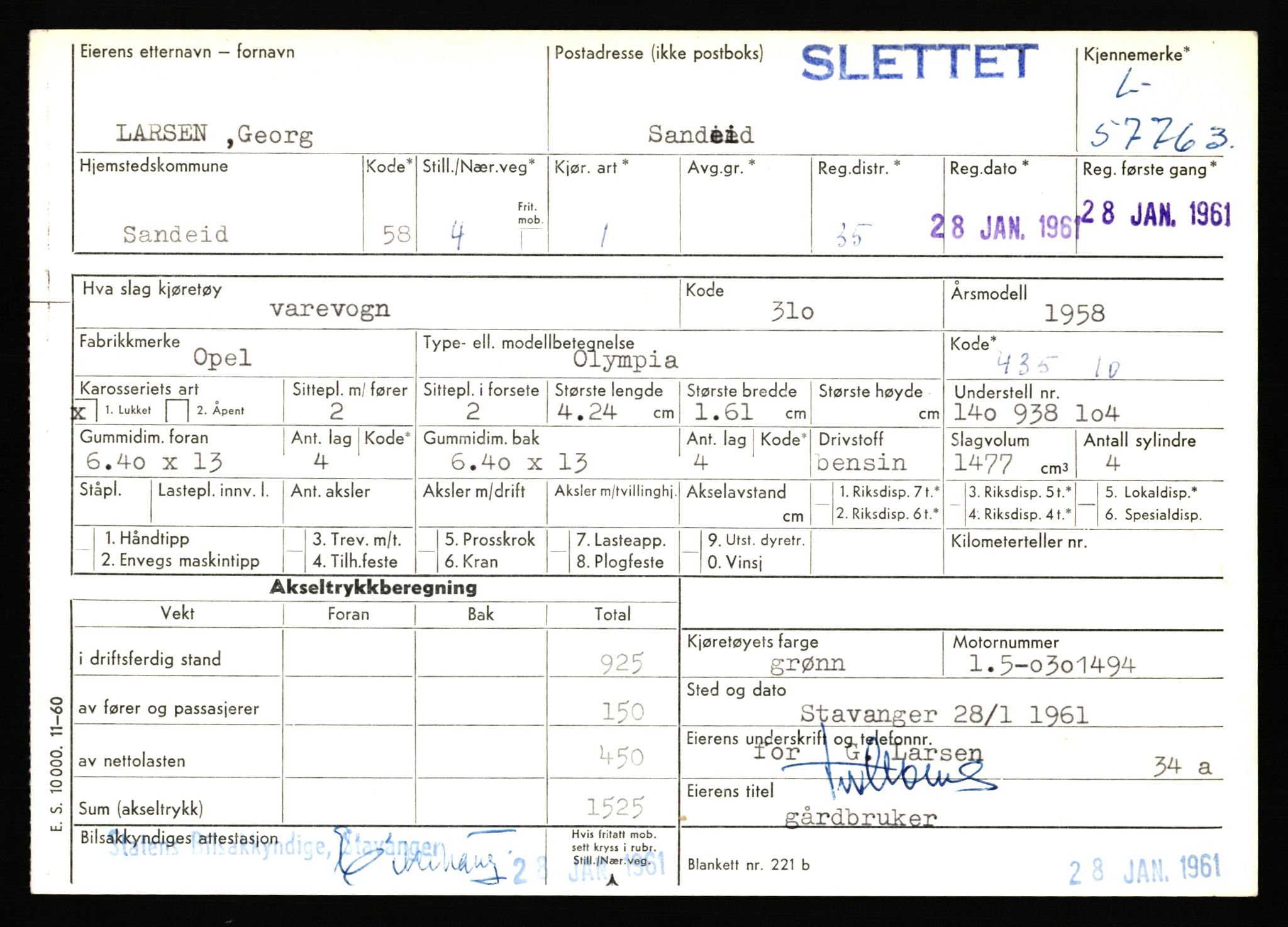 Stavanger trafikkstasjon, AV/SAST-A-101942/0/F/L0057: L-57200 - L-57999, 1930-1971, p. 1807