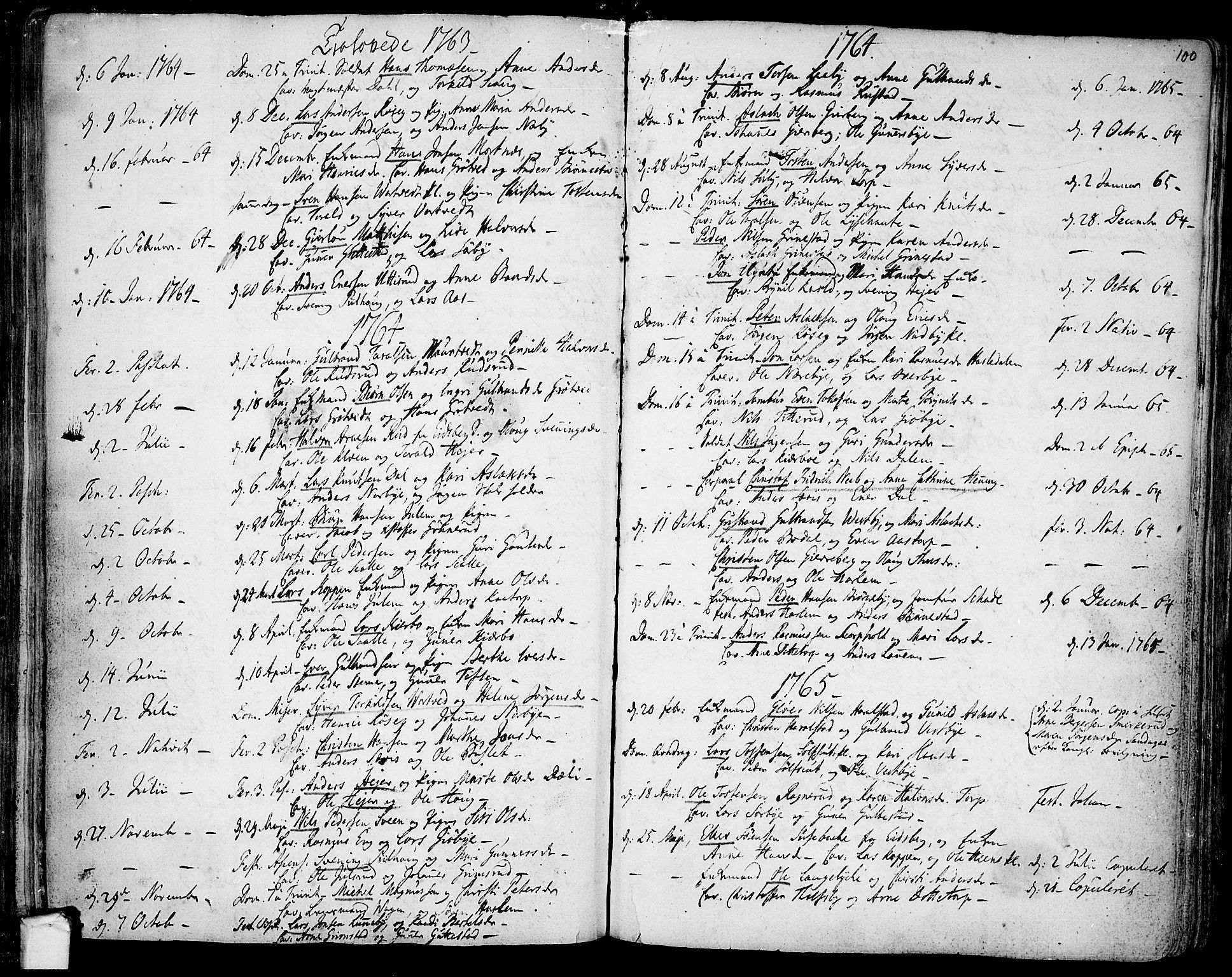 Rakkestad prestekontor Kirkebøker, SAO/A-2008/F/Fa/L0003: Parish register (official) no. I 3, 1752-1777, p. 100