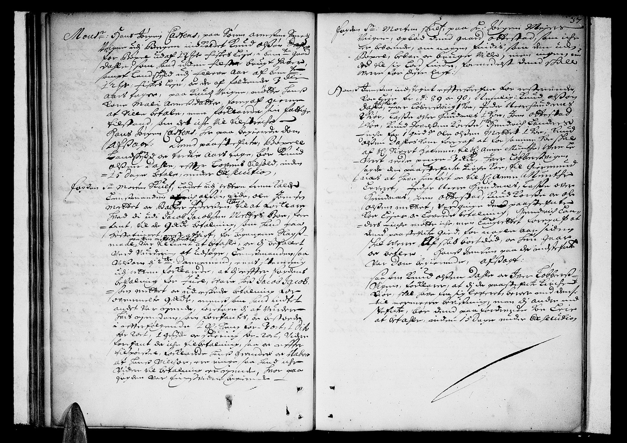 Romsdal sorenskriveri, SAT/A-4149/1/1/1A/L0002: Tingbok, 1690-1693, p. 36b-37a