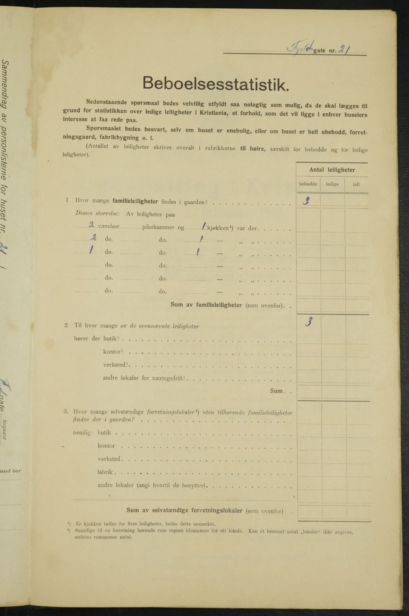 OBA, Municipal Census 1915 for Kristiania, 1915, p. 23993