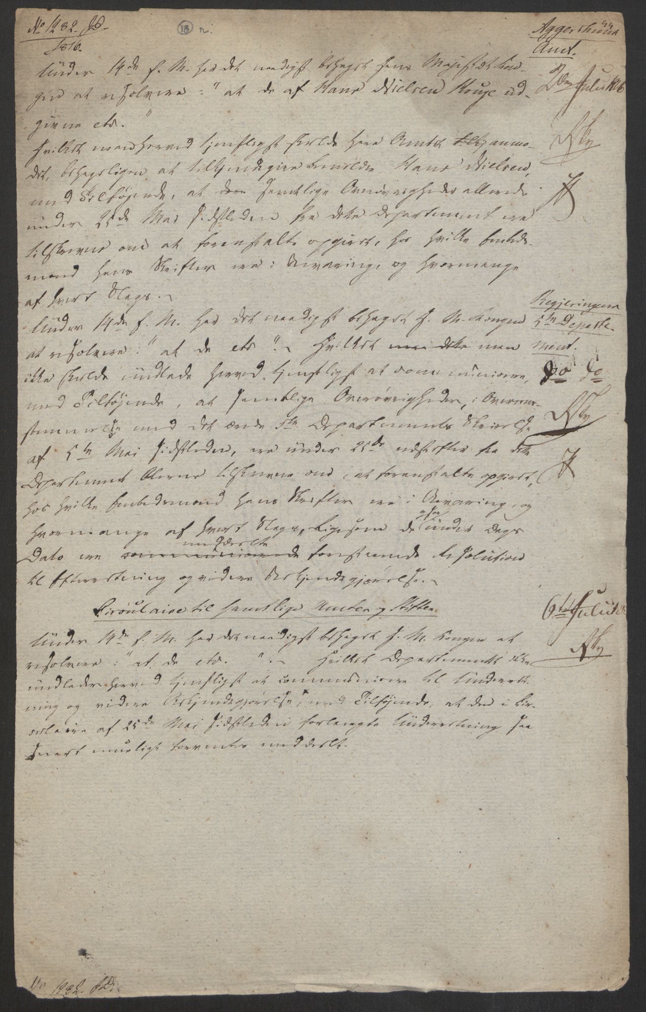 Justisdepartementet, Kommisjon i saken mot Hans Nielsen Hauge 1804, AV/RA-S-1151/D/L0005: Hans Nielsen Hauges sak, 1813, p. 524