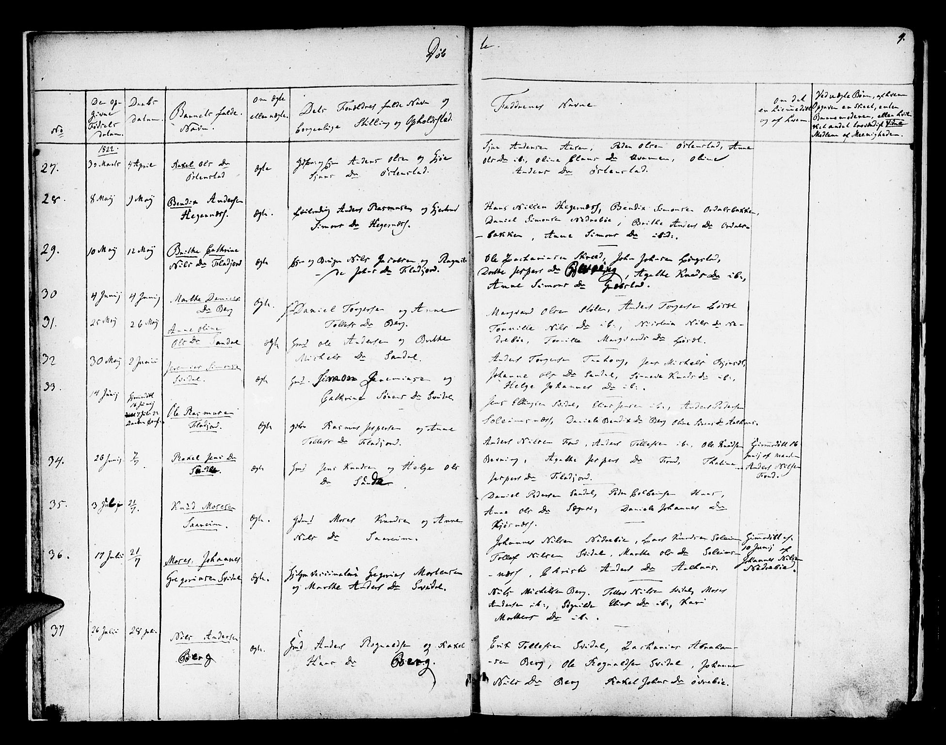 Jølster sokneprestembete, AV/SAB-A-80701/H/Haa/Haaa/L0008: Parish register (official) no. A 8, 1821-1833, p. 4