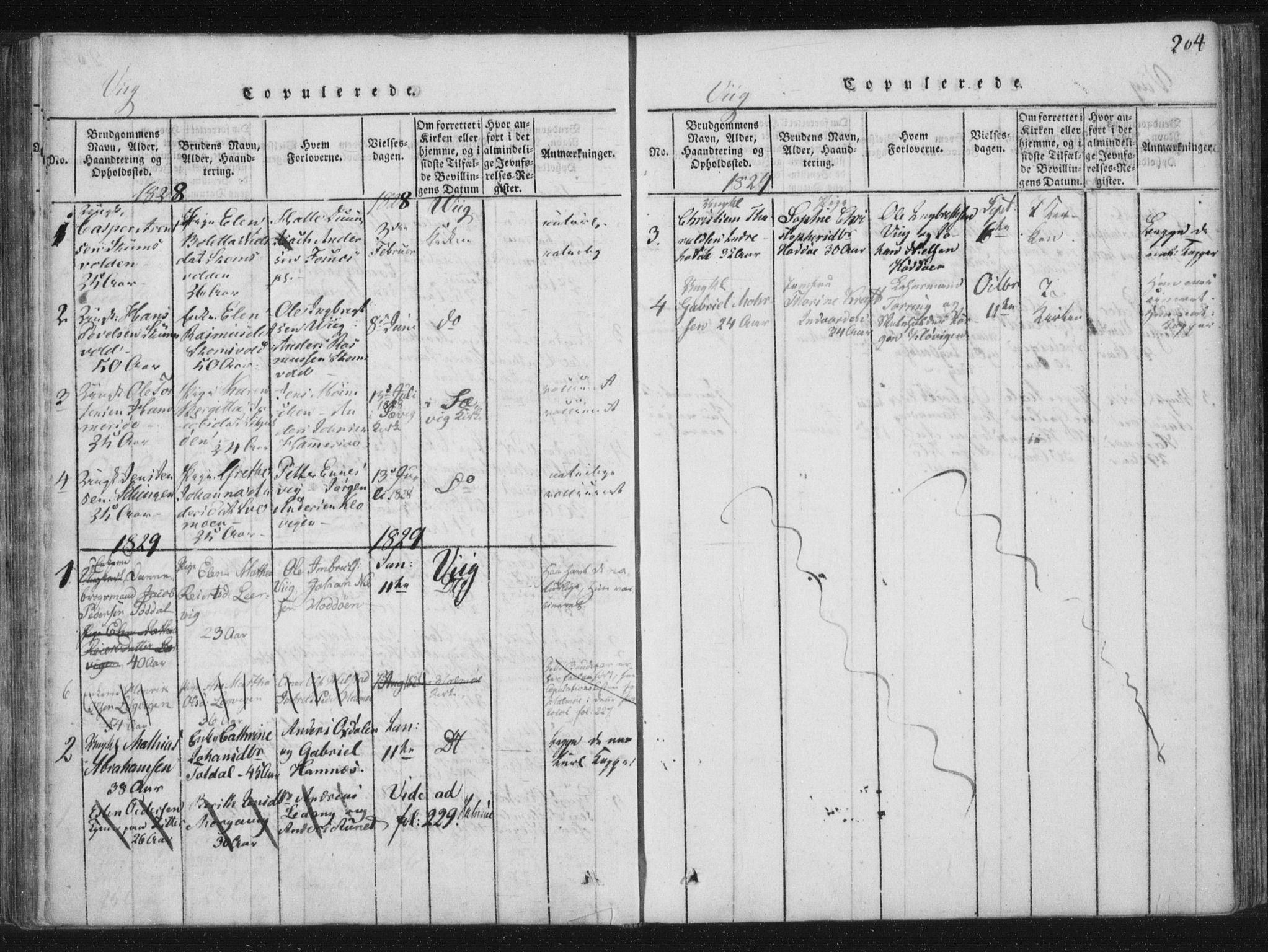 Ministerialprotokoller, klokkerbøker og fødselsregistre - Nord-Trøndelag, SAT/A-1458/773/L0609: Parish register (official) no. 773A03 /2, 1815-1830, p. 204