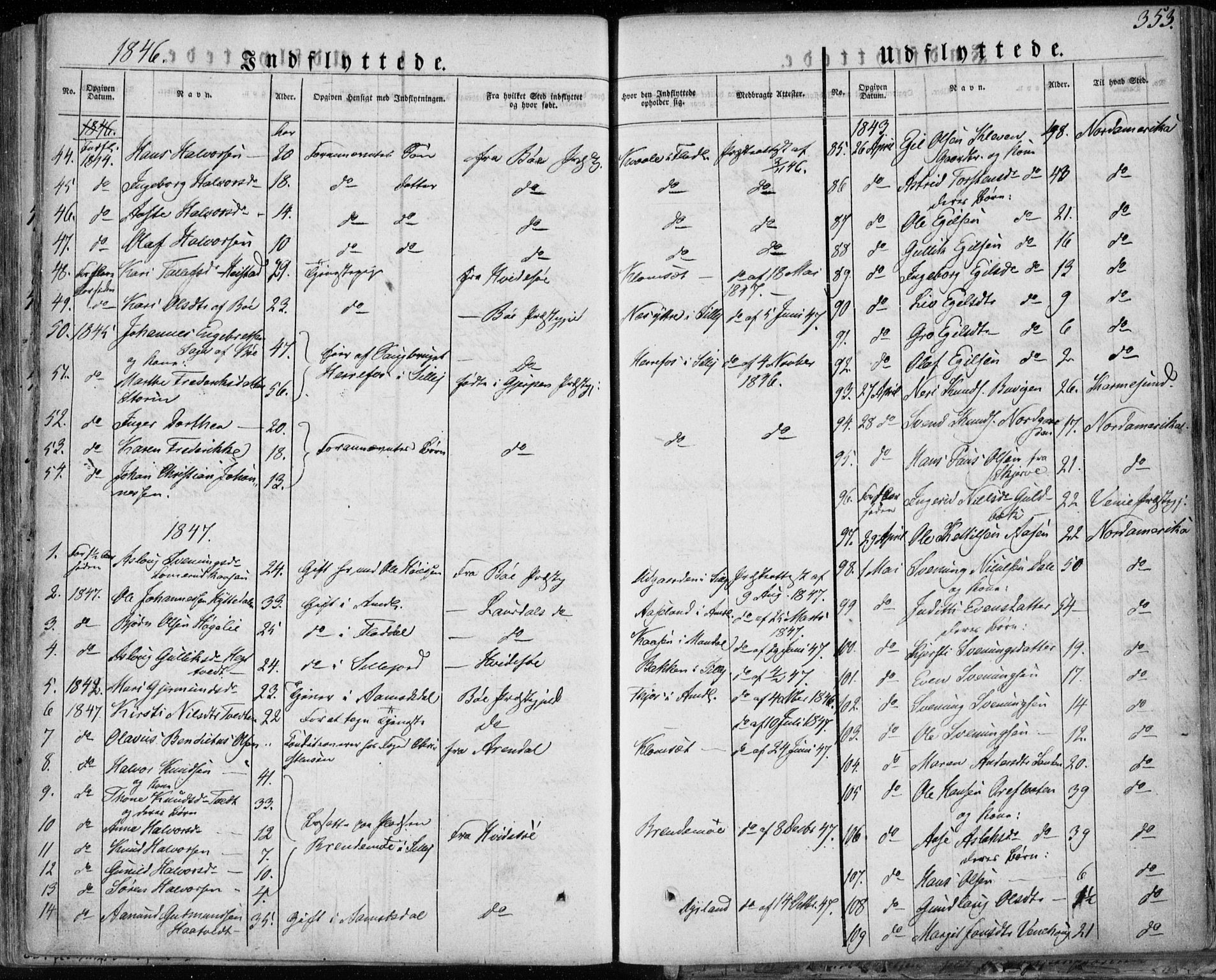 Seljord kirkebøker, SAKO/A-20/F/Fa/L0011: Parish register (official) no. I 11, 1831-1849, p. 353