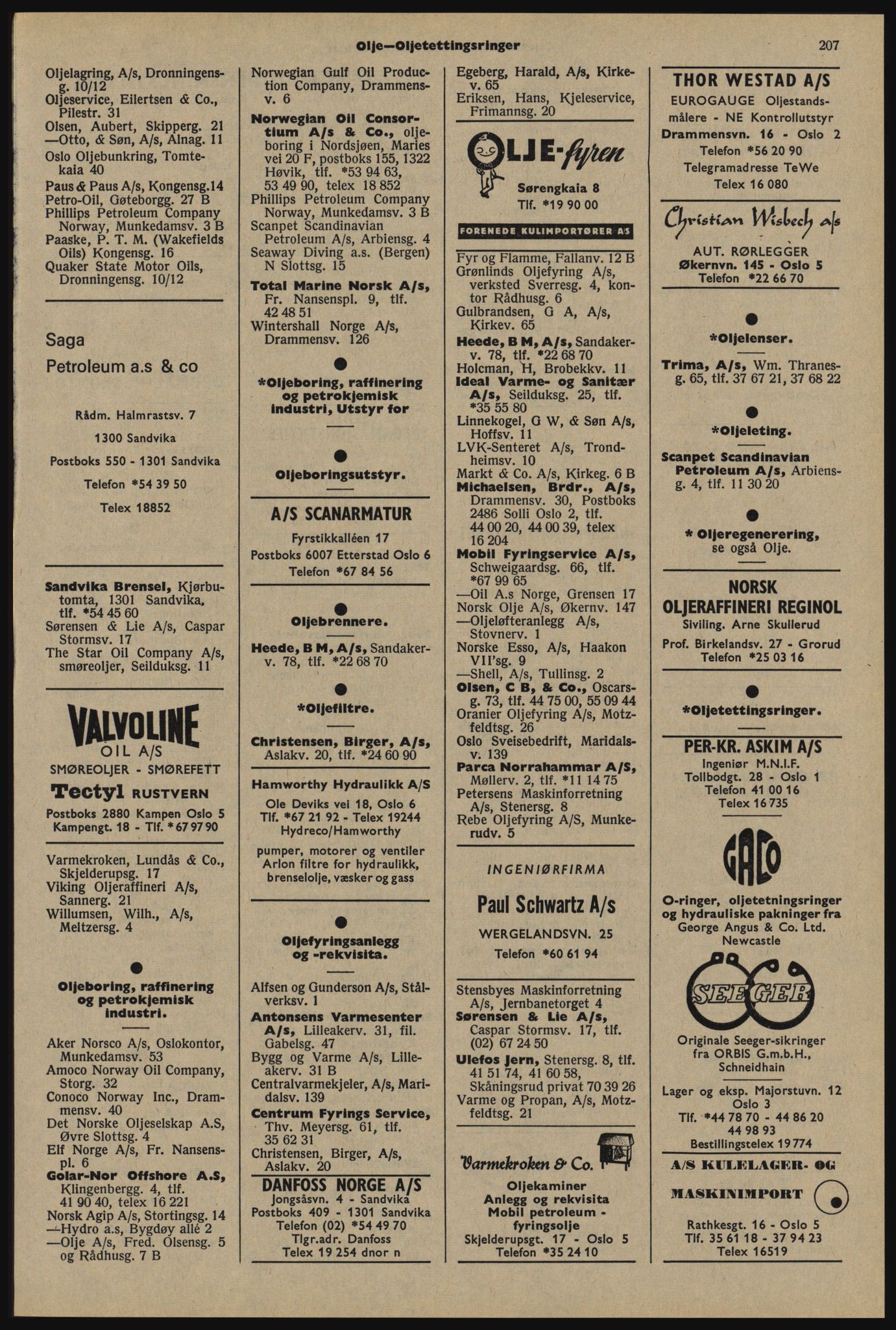 Kristiania/Oslo adressebok, PUBL/-, 1976-1977, p. 207