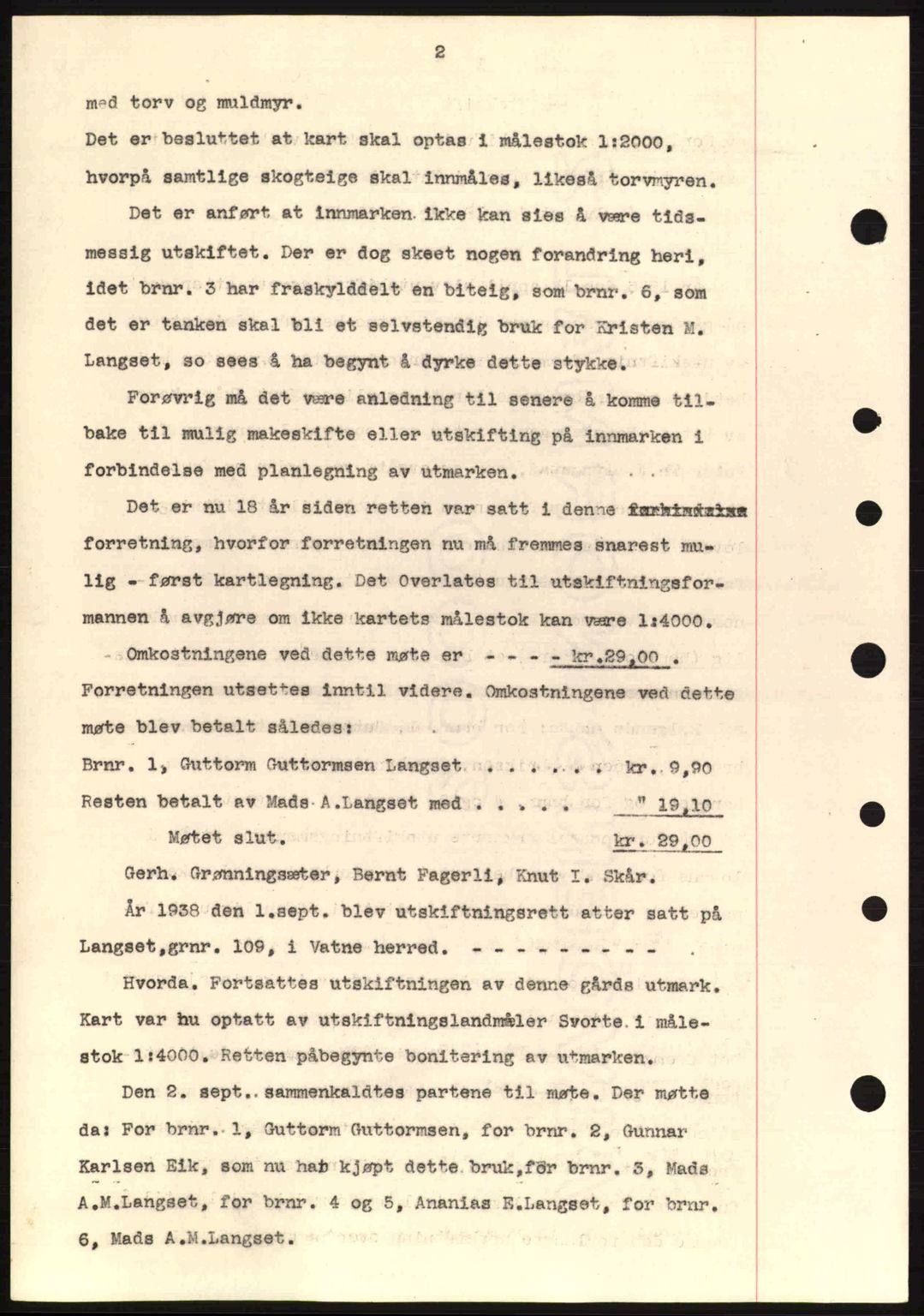 Nordre Sunnmøre sorenskriveri, AV/SAT-A-0006/1/2/2C/2Ca: Mortgage book no. A8, 1939-1940, Diary no: : 260/1940