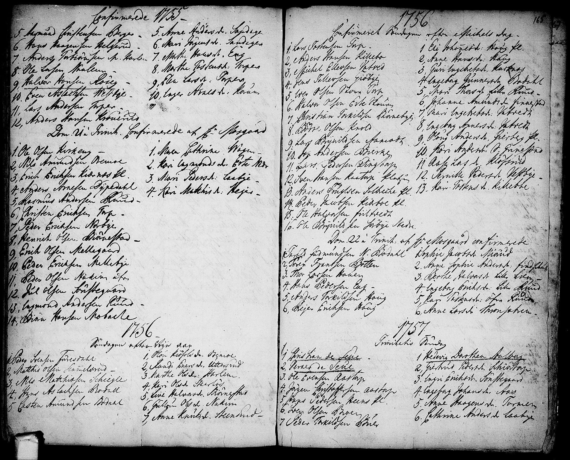 Rakkestad prestekontor Kirkebøker, AV/SAO-A-2008/F/Fa/L0003: Parish register (official) no. I 3, 1752-1777, p. 165
