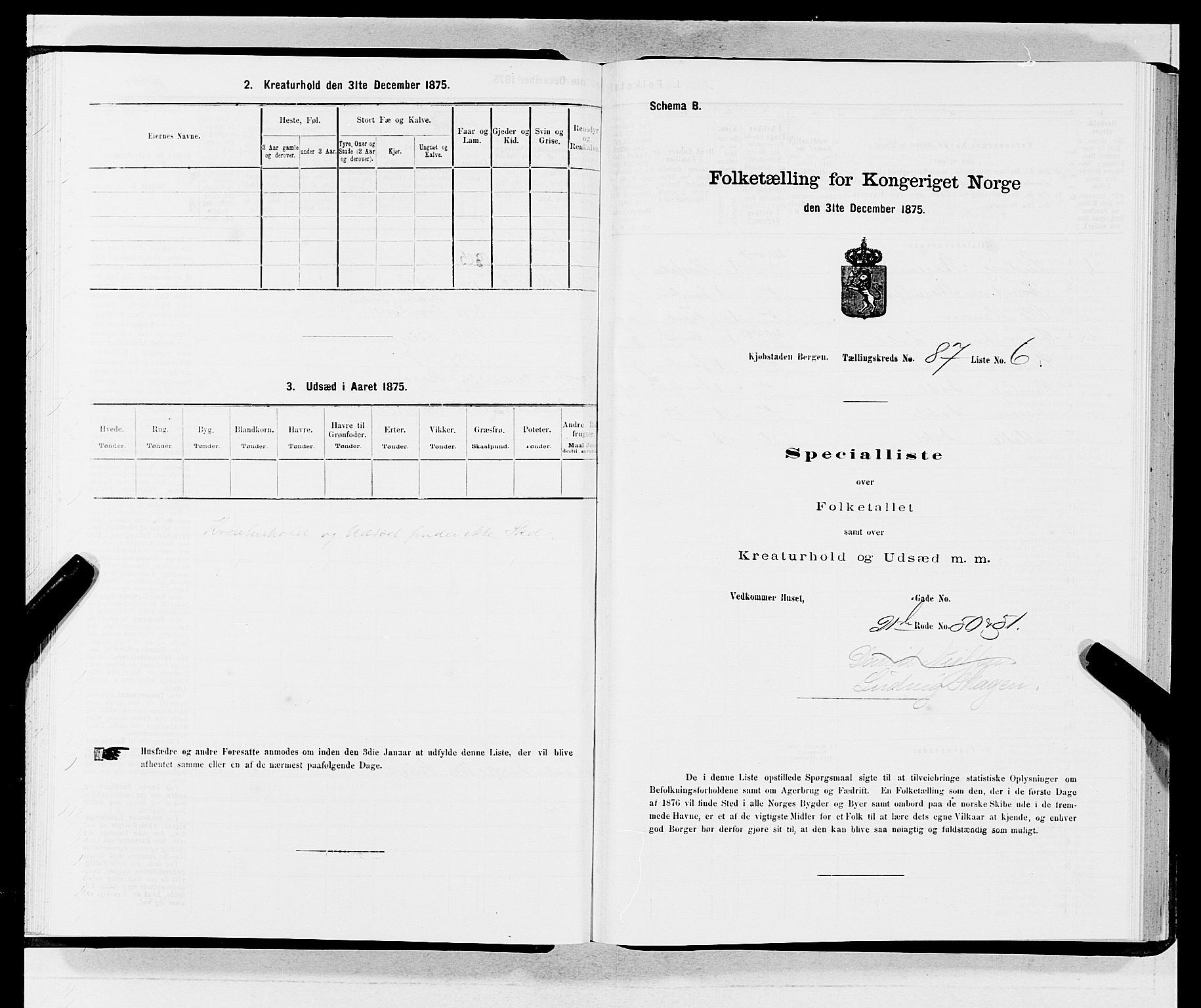 SAB, 1875 census for 1301 Bergen, 1875, p. 4678