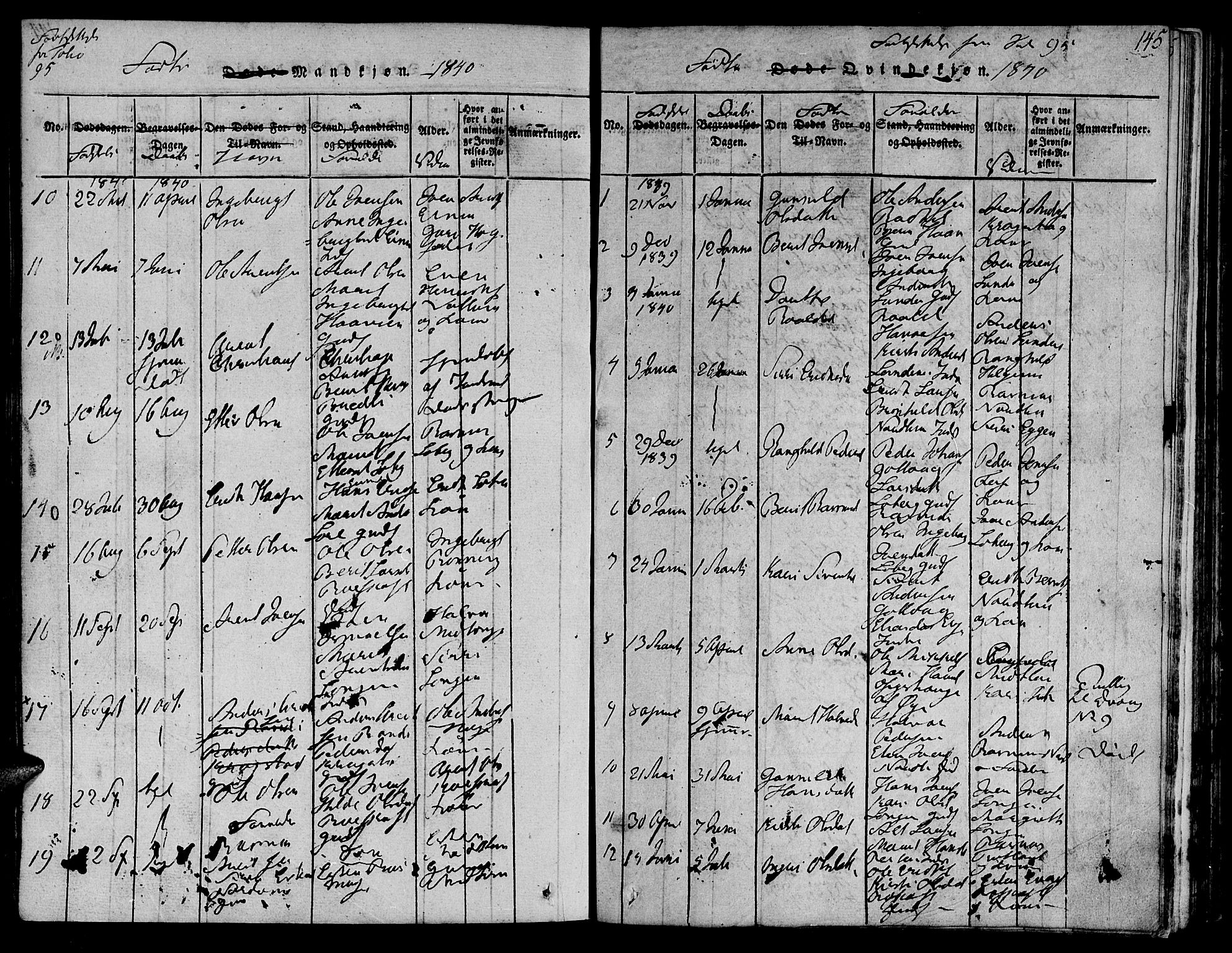 Ministerialprotokoller, klokkerbøker og fødselsregistre - Sør-Trøndelag, SAT/A-1456/692/L1102: Parish register (official) no. 692A02, 1816-1842, p. 145