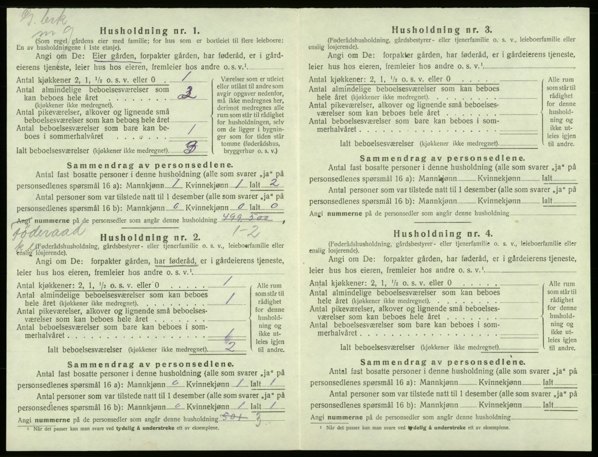 SAB, 1920 census for Bremnes, 1920, p. 767