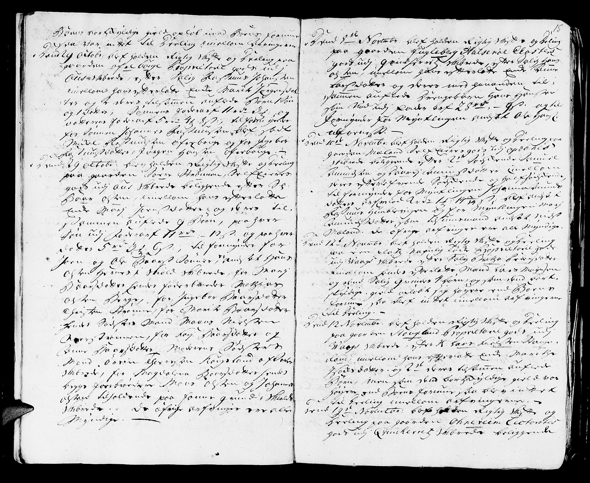 Stiftamtmannen i Bergen, AV/SAB-A-100006/F/Fd/Fdd/0001 / Lnr. 1970 - Sunnhordland, 1731-1745, p. 14b-15a
