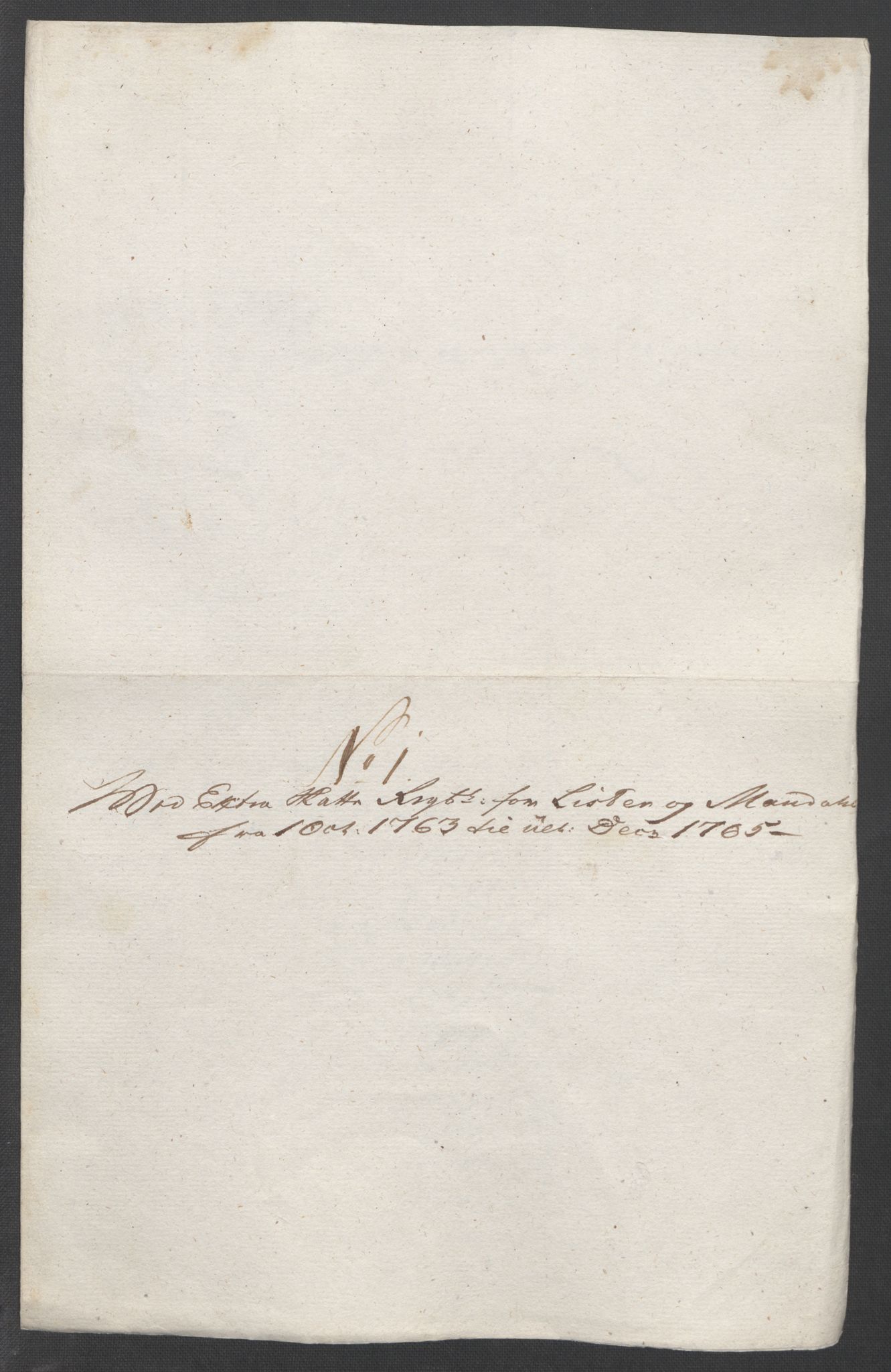 Rentekammeret inntil 1814, Reviderte regnskaper, Fogderegnskap, AV/RA-EA-4092/R45/L2704: Ekstraskatten Lista og Mandal, 1762-1768, p. 163