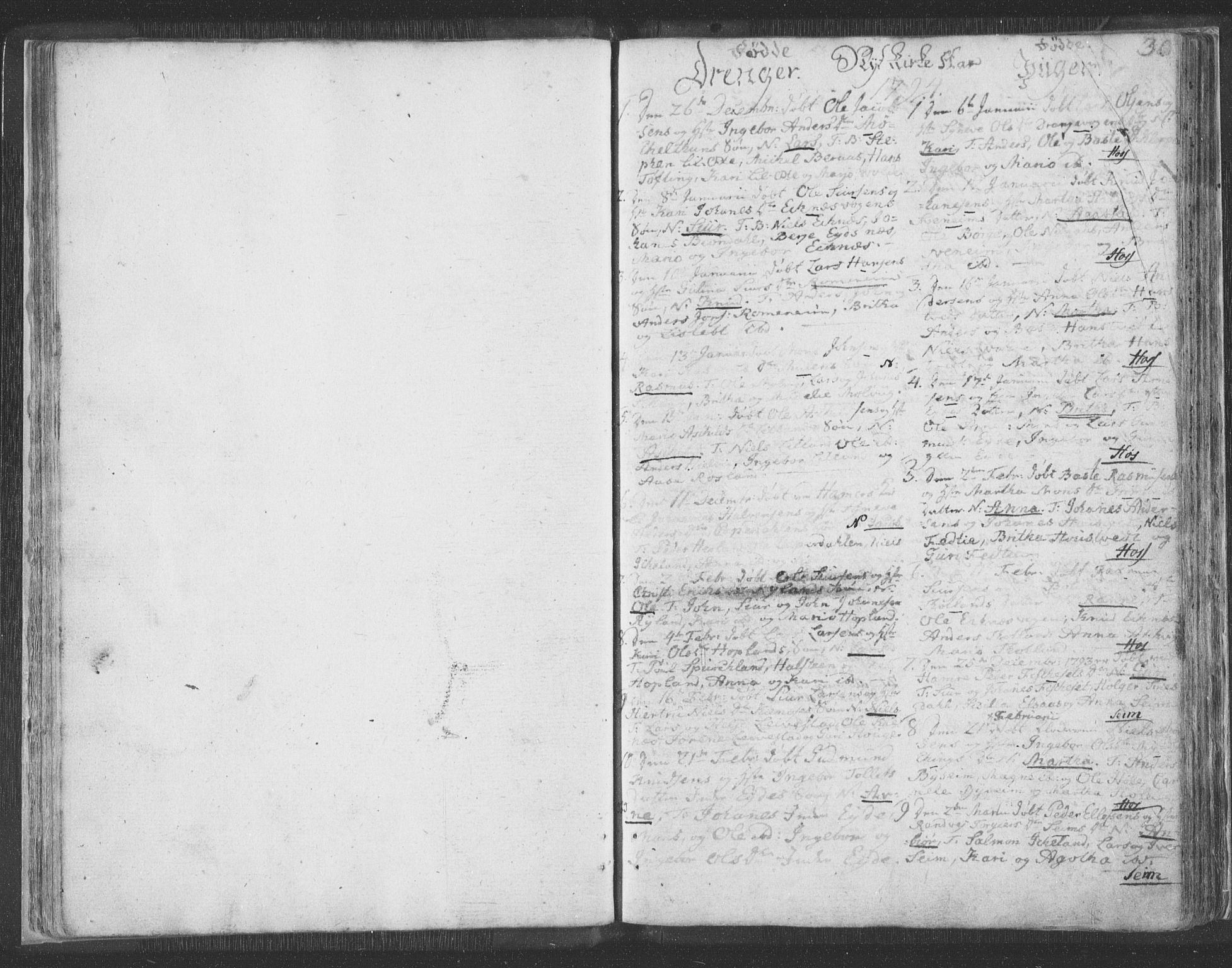 Hosanger sokneprestembete, AV/SAB-A-75801/H/Haa: Parish register (official) no. A 3, 1793-1811, p. 29b-30a