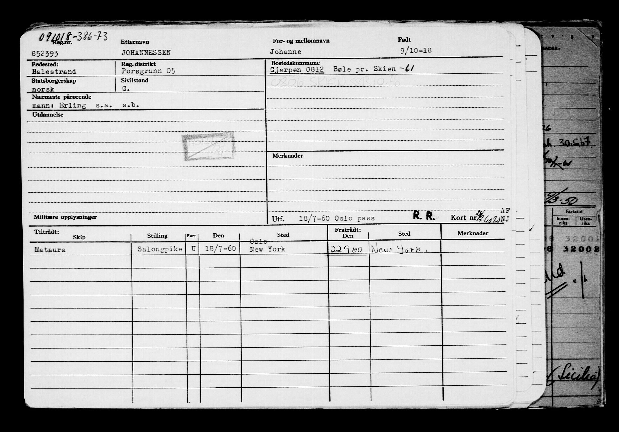 Direktoratet for sjømenn, AV/RA-S-3545/G/Gb/L0163: Hovedkort, 1918, p. 206