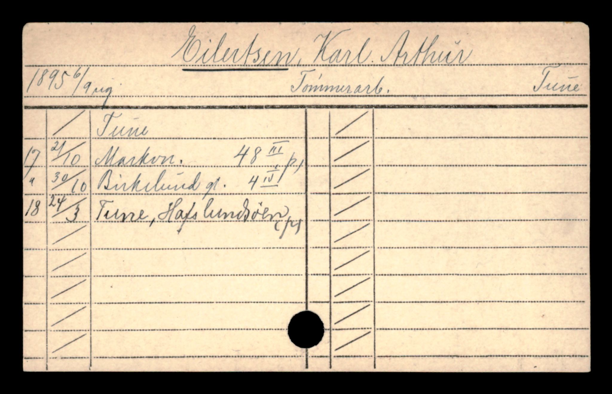 Oslo folkeregister, Registerkort, AV/SAO-A-11715/D/Da/L0016: Menn: Eilertsen John - Enevoldsen Jens, 1906-1919