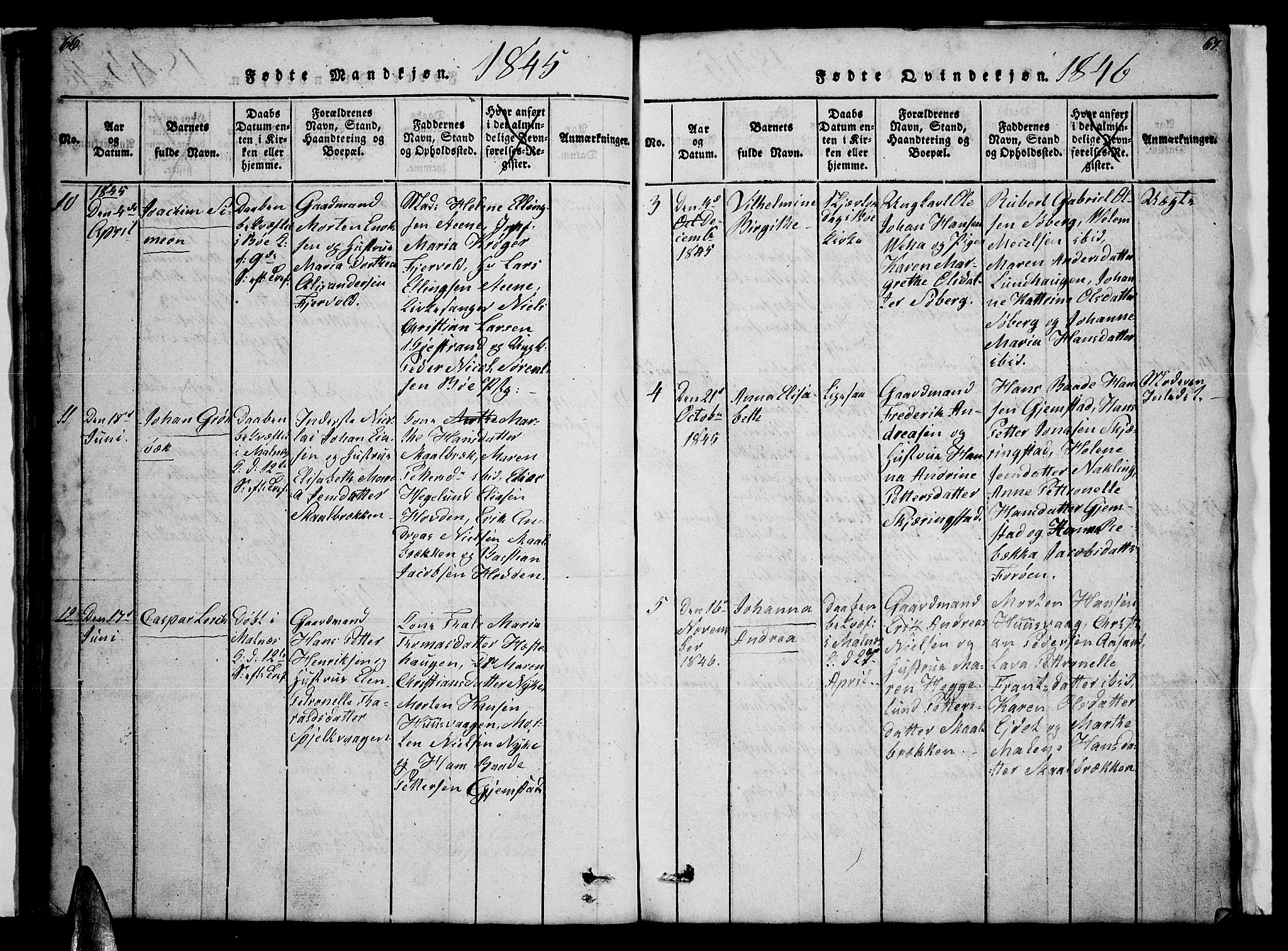 Ministerialprotokoller, klokkerbøker og fødselsregistre - Nordland, AV/SAT-A-1459/891/L1312: Parish register (copy) no. 891C01, 1820-1856, p. 66-67