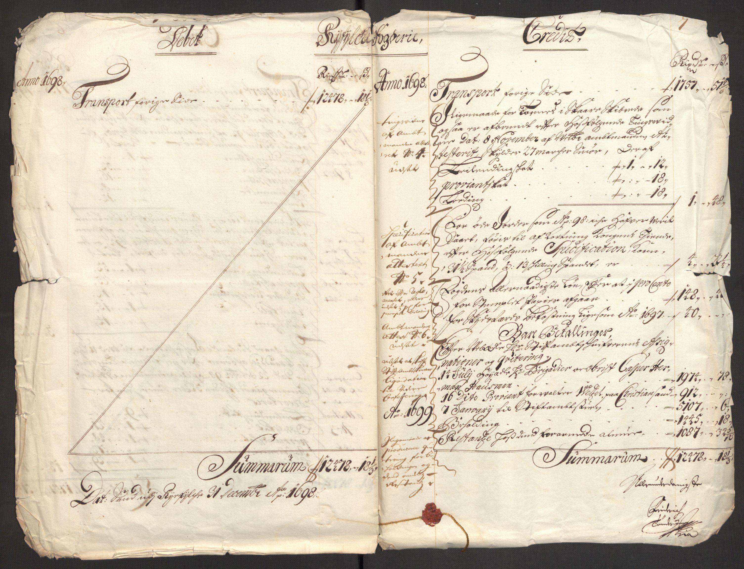 Rentekammeret inntil 1814, Reviderte regnskaper, Fogderegnskap, RA/EA-4092/R47/L2858: Fogderegnskap Ryfylke, 1697-1700, p. 190