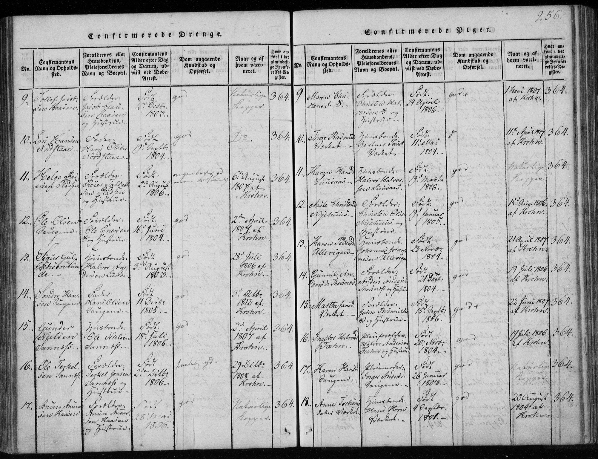 Holla kirkebøker, SAKO/A-272/F/Fa/L0003: Parish register (official) no. 3, 1815-1830, p. 256