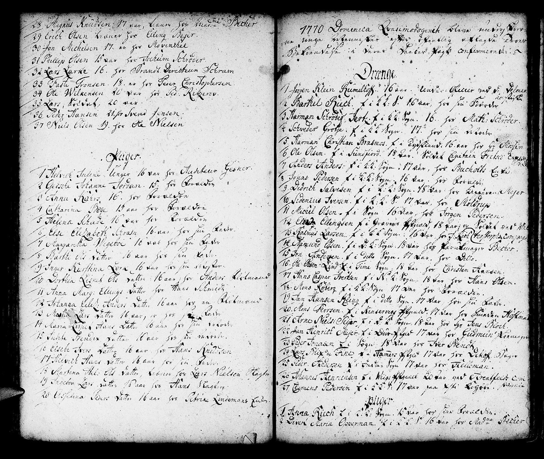 Korskirken sokneprestembete, SAB/A-76101/H/Haa/L0007: Parish register (official) no. A 7, 1736-1839, p. 64