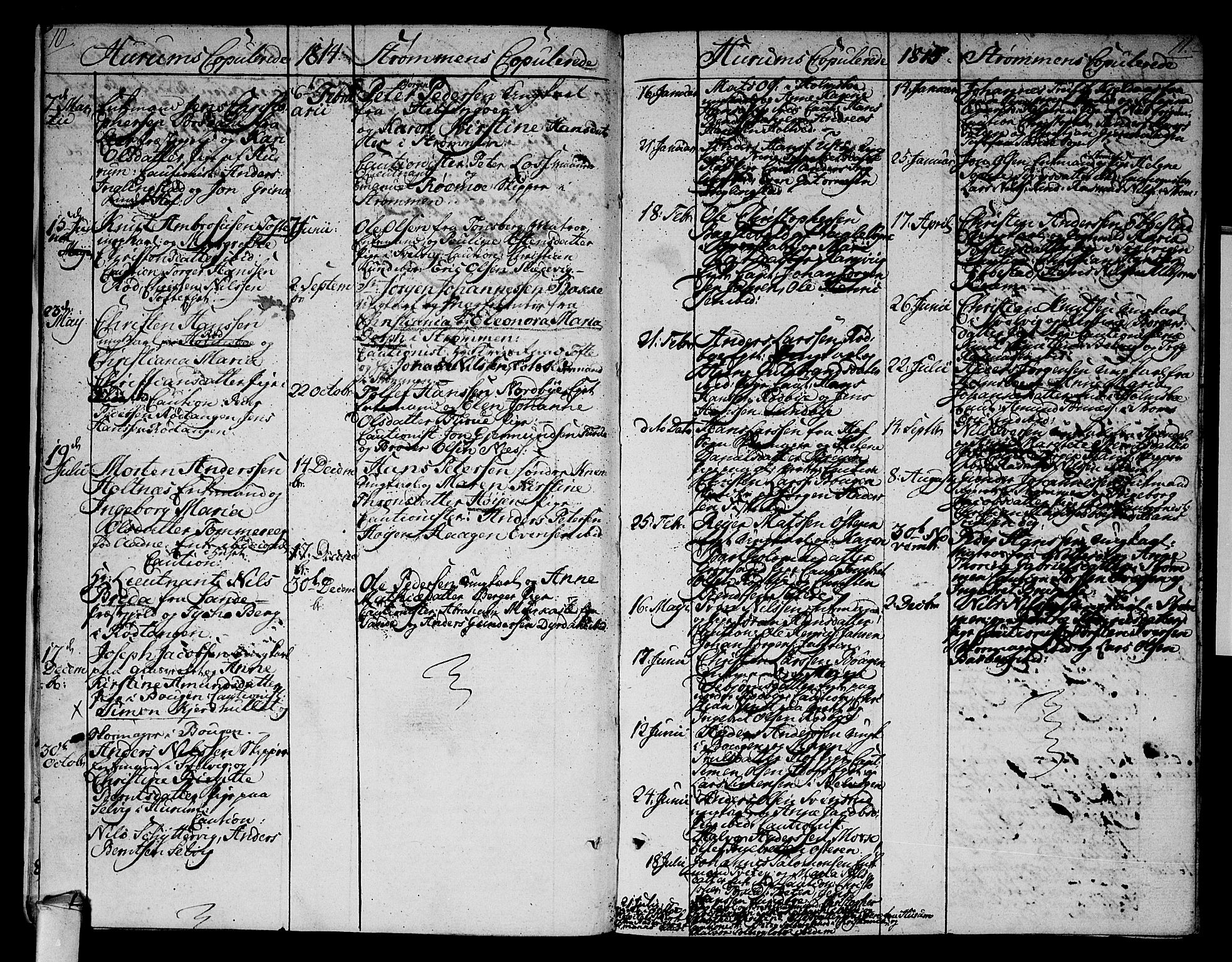 Hurum kirkebøker, SAKO/A-229/F/Fa/L0008: Parish register (official) no. 8, 1810-1815, p. 10-11