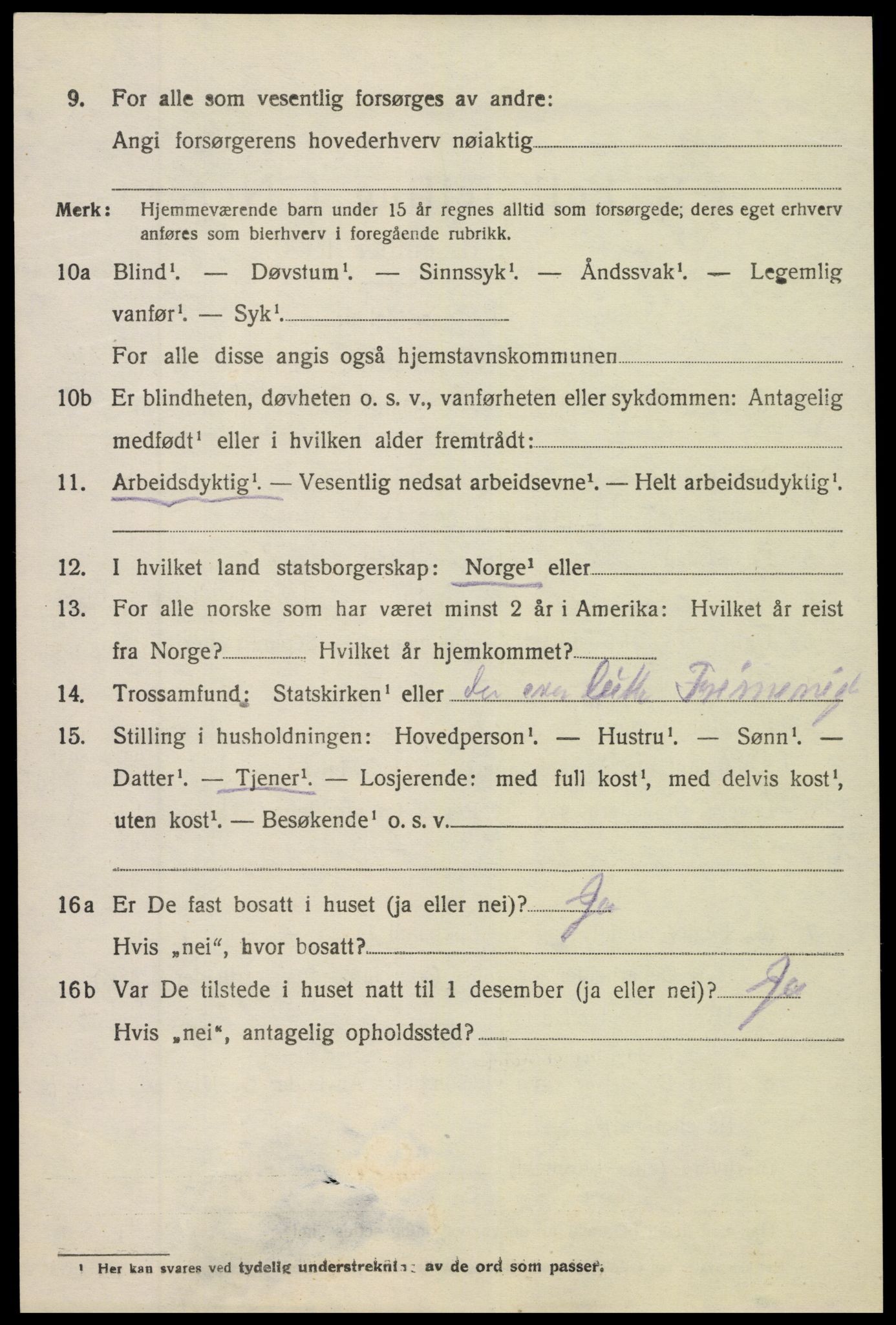 SAK, 1920 census for Søndeled, 1920, p. 6070