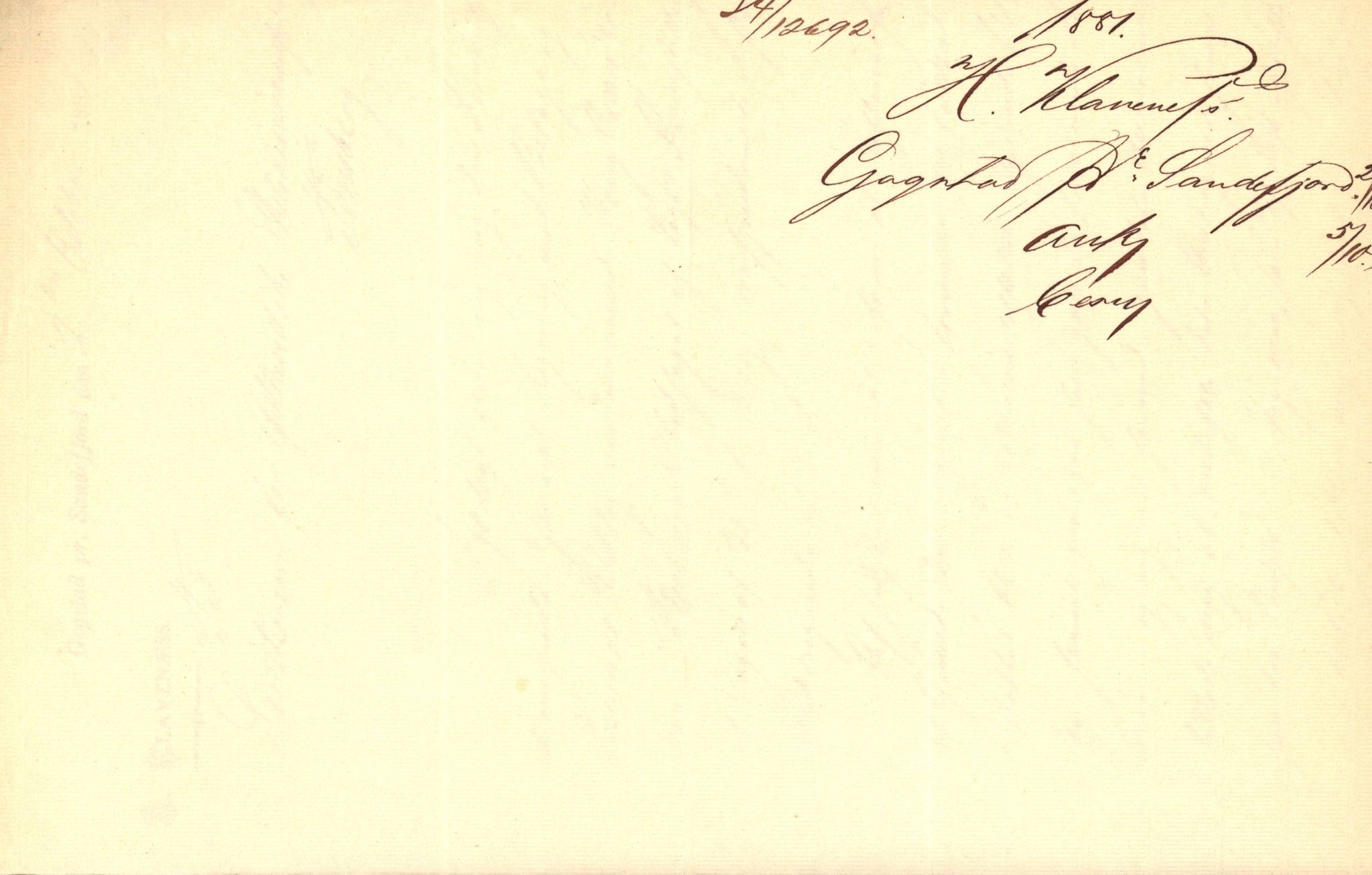 Pa 63 - Østlandske skibsassuranceforening, VEMU/A-1079/G/Ga/L0014/0003: Havaridokumenter / Helene, Joanchas, Kong Oskar af Sandefjord, Kong Oscar af Haugesund, 1881, p. 14